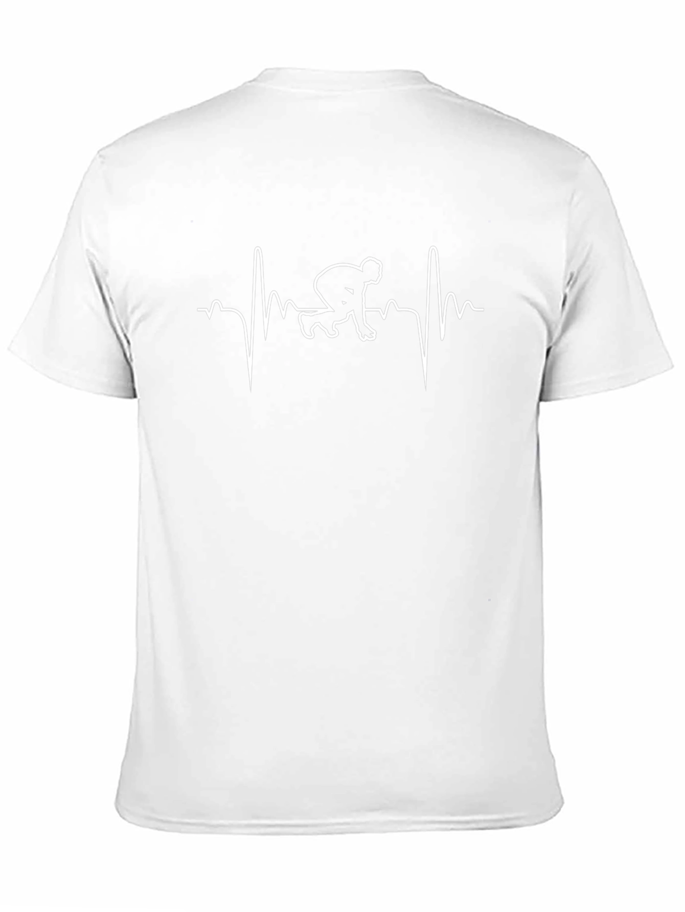Runner Heartbeat Graphic Tee - Black Cotton T-Shirt