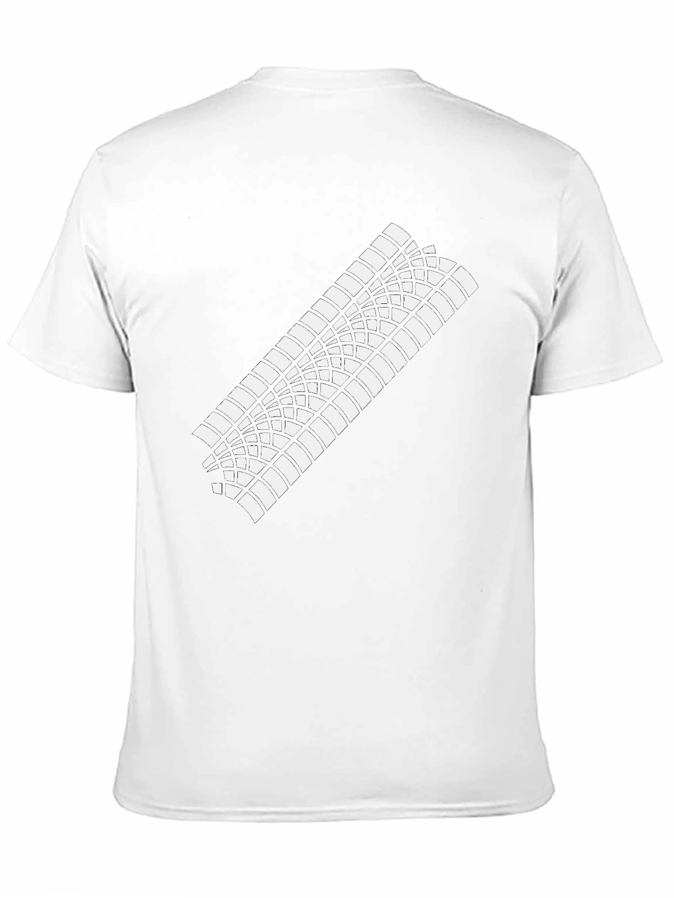 Tire Tread Graphic Tee - Black Cotton T-Shirt