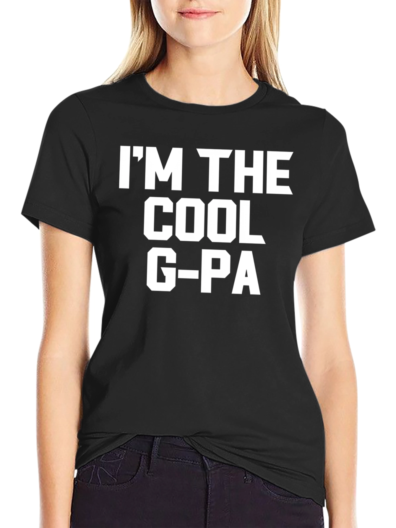 Cool Grandpa T-Shirt - Black Crew Neck