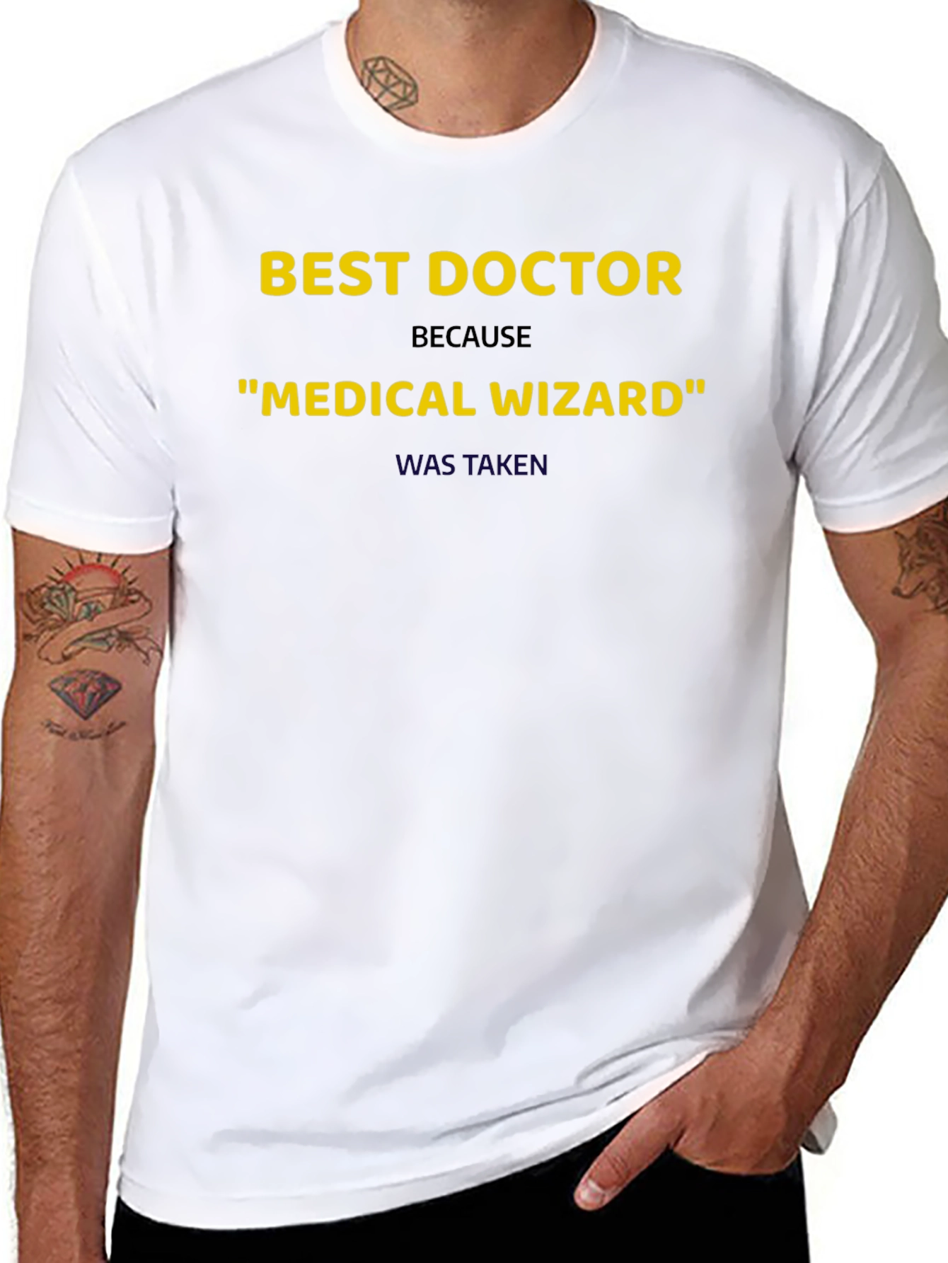 Best Doctor Medical Wizard Graphic T-Shirt