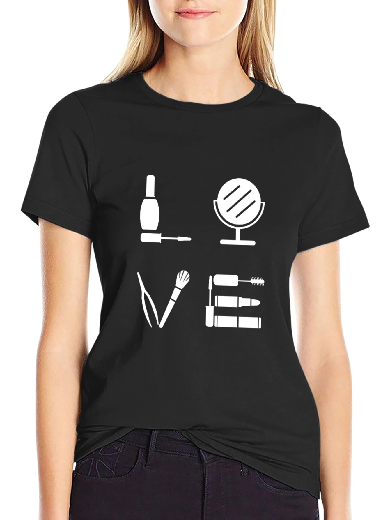 Love Makeup T-Shirt - Black