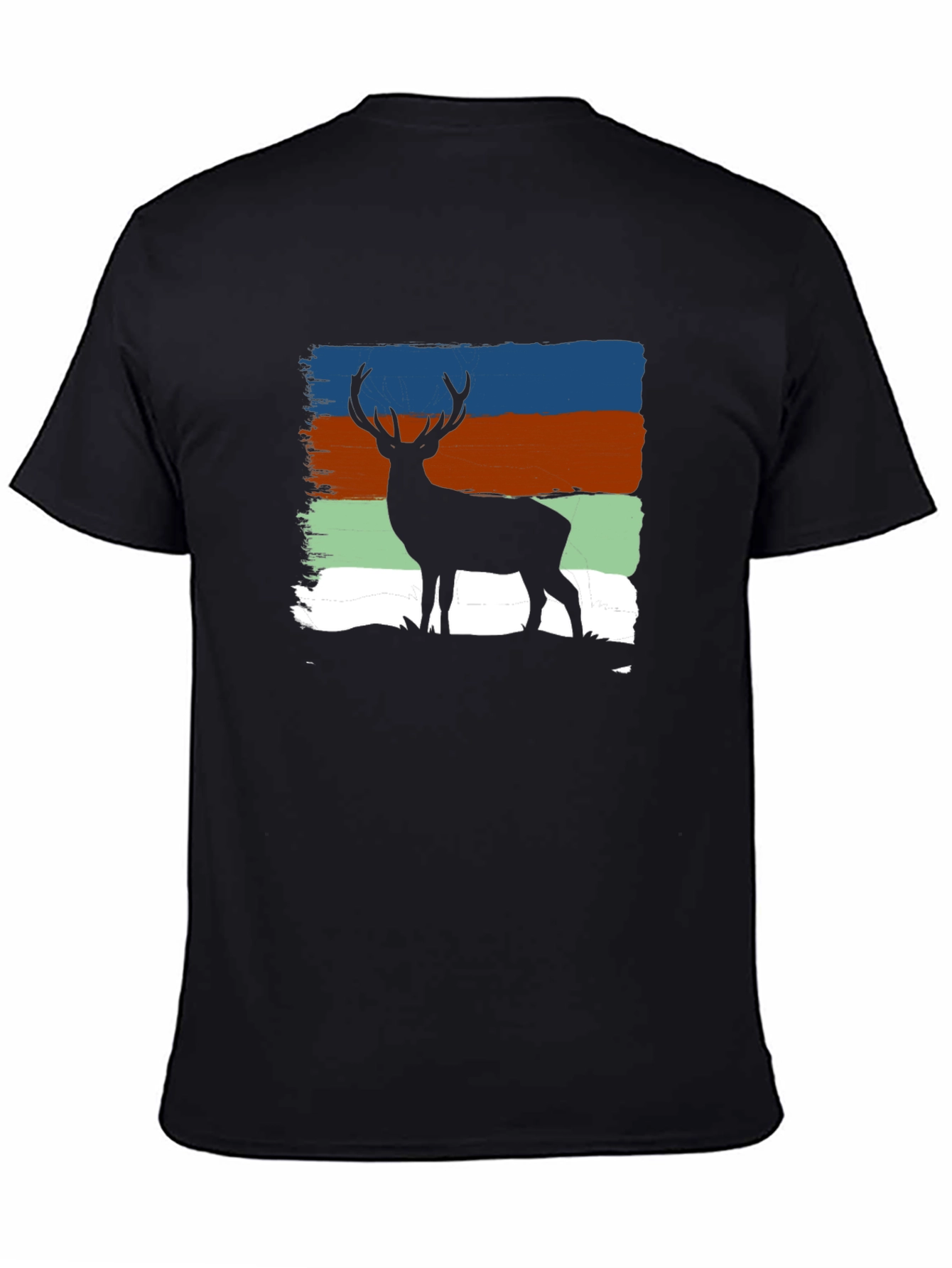 Deer Silhouette T-Shirt - Nature Inspired Design