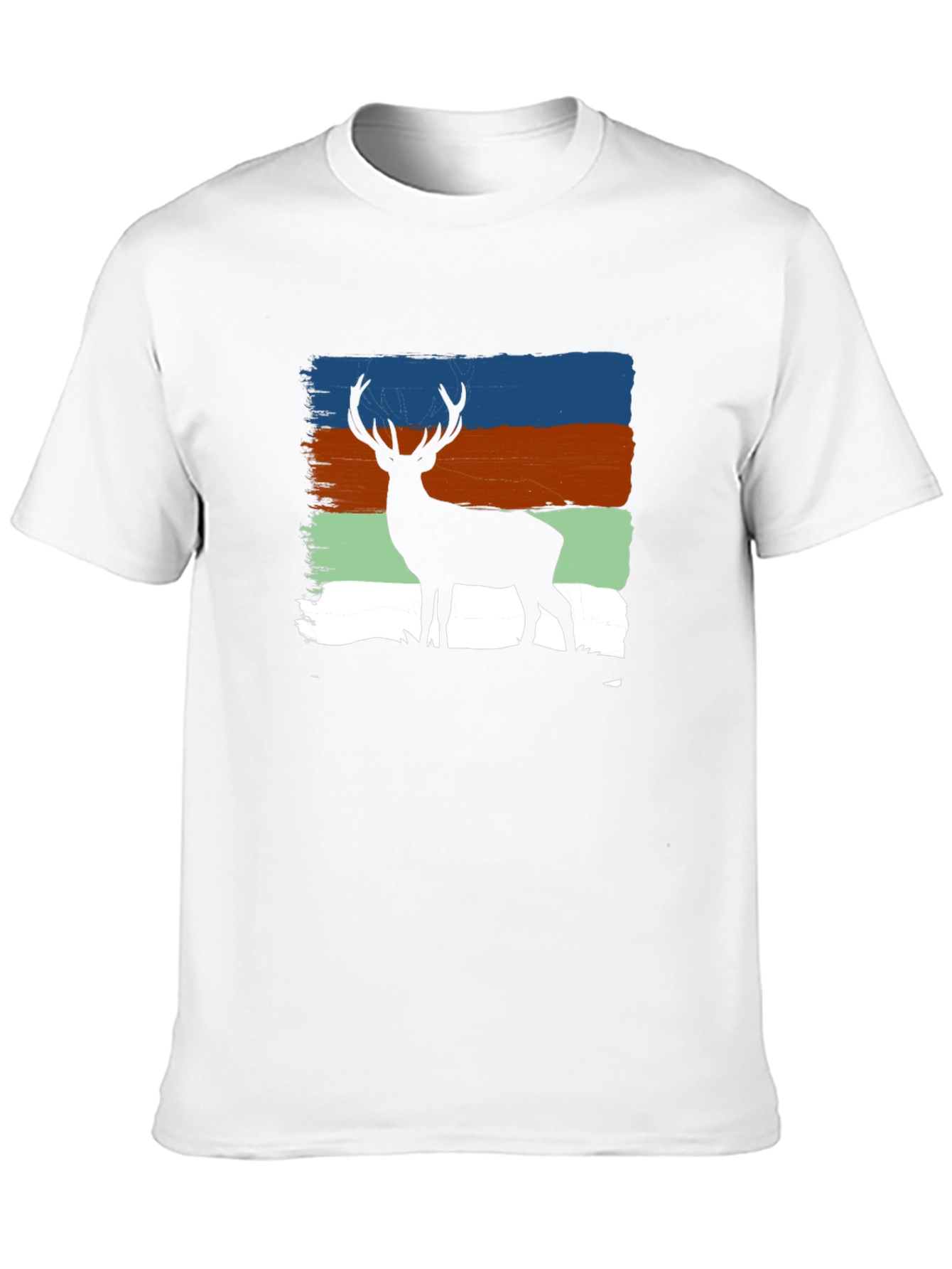 Deer Silhouette T-Shirt - Nature Inspired Design