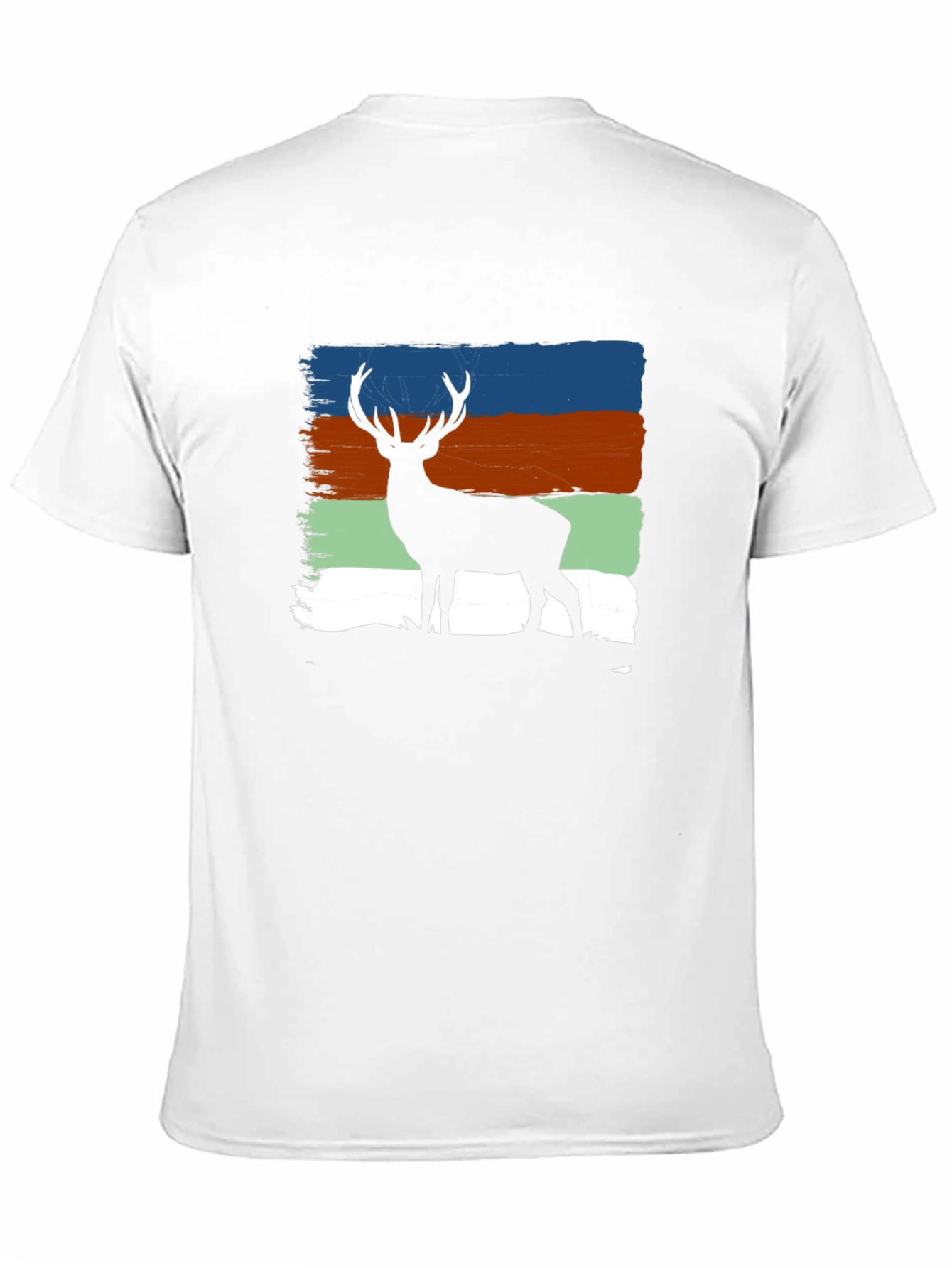 Deer Silhouette T-Shirt - Nature Inspired Design