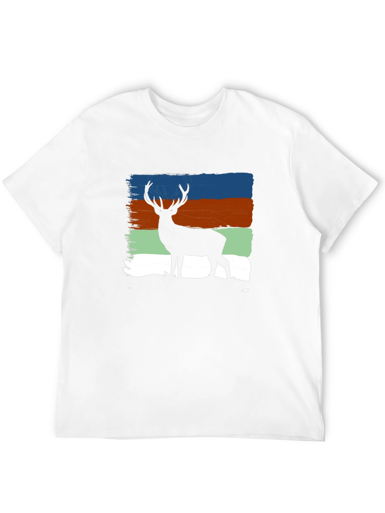 Deer Silhouette T-Shirt - Nature Inspired Design