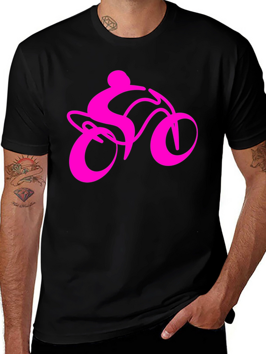 Motorbike Graphic T-Shirt - Black