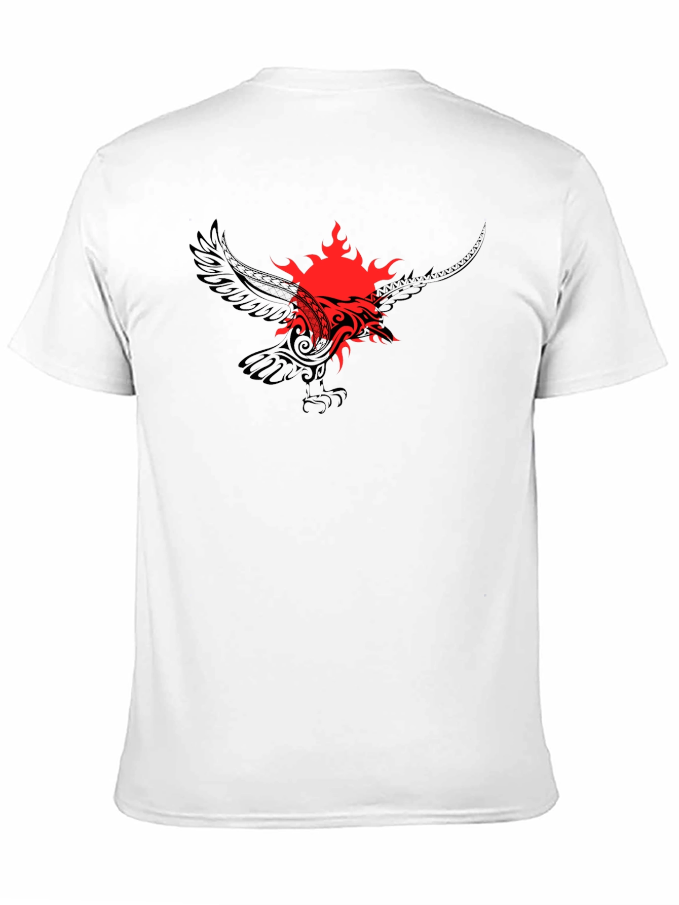 Tribal Phoenix Graphic Tee - Black