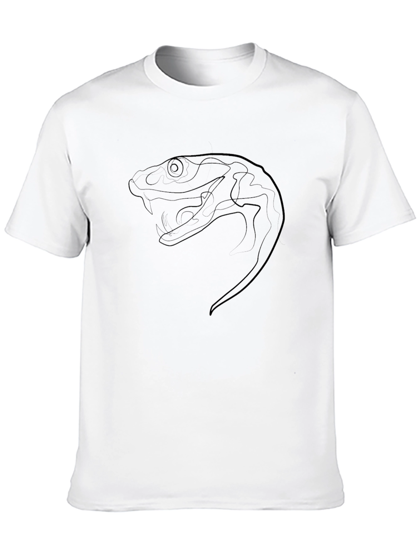 Mens Black Snake Graphic Tee