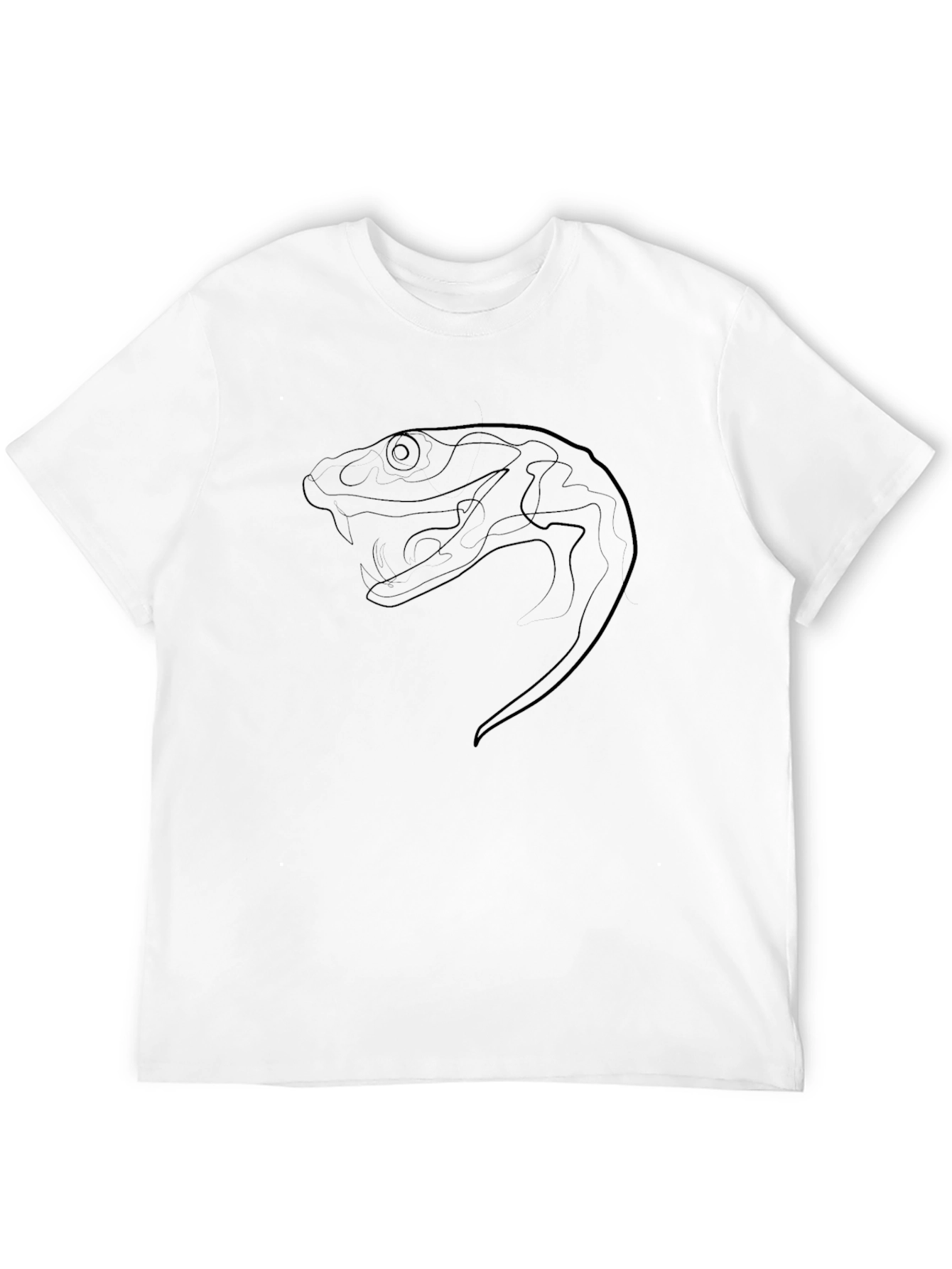 Mens Black Snake Graphic Tee