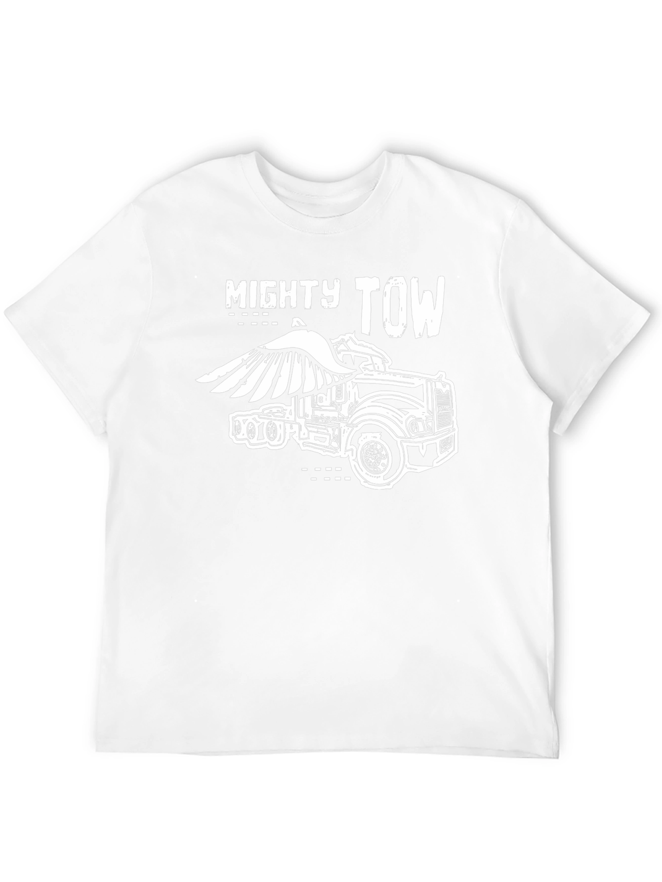 Mighty Tow Truck Graphic Tee - Black