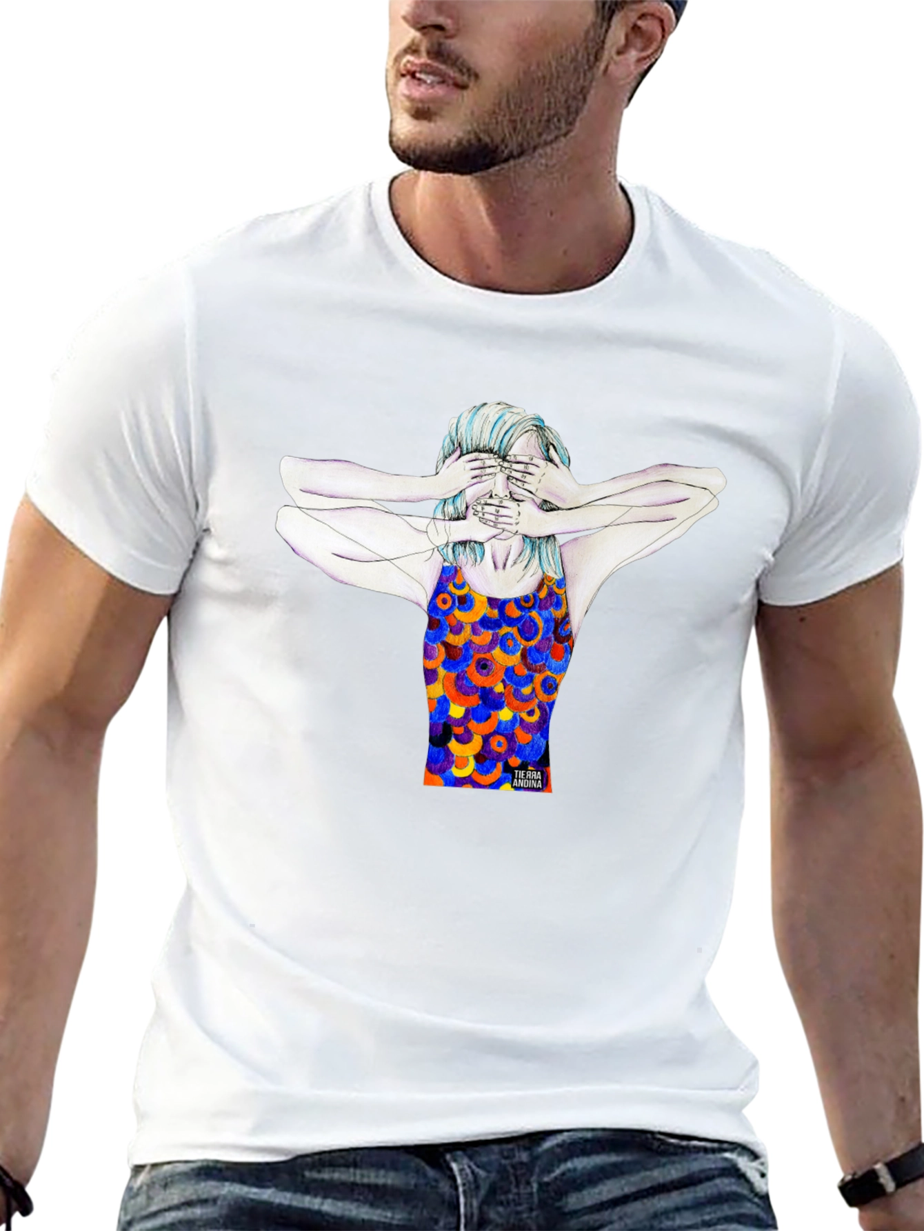 Abstract Graphic Print T-Shirt