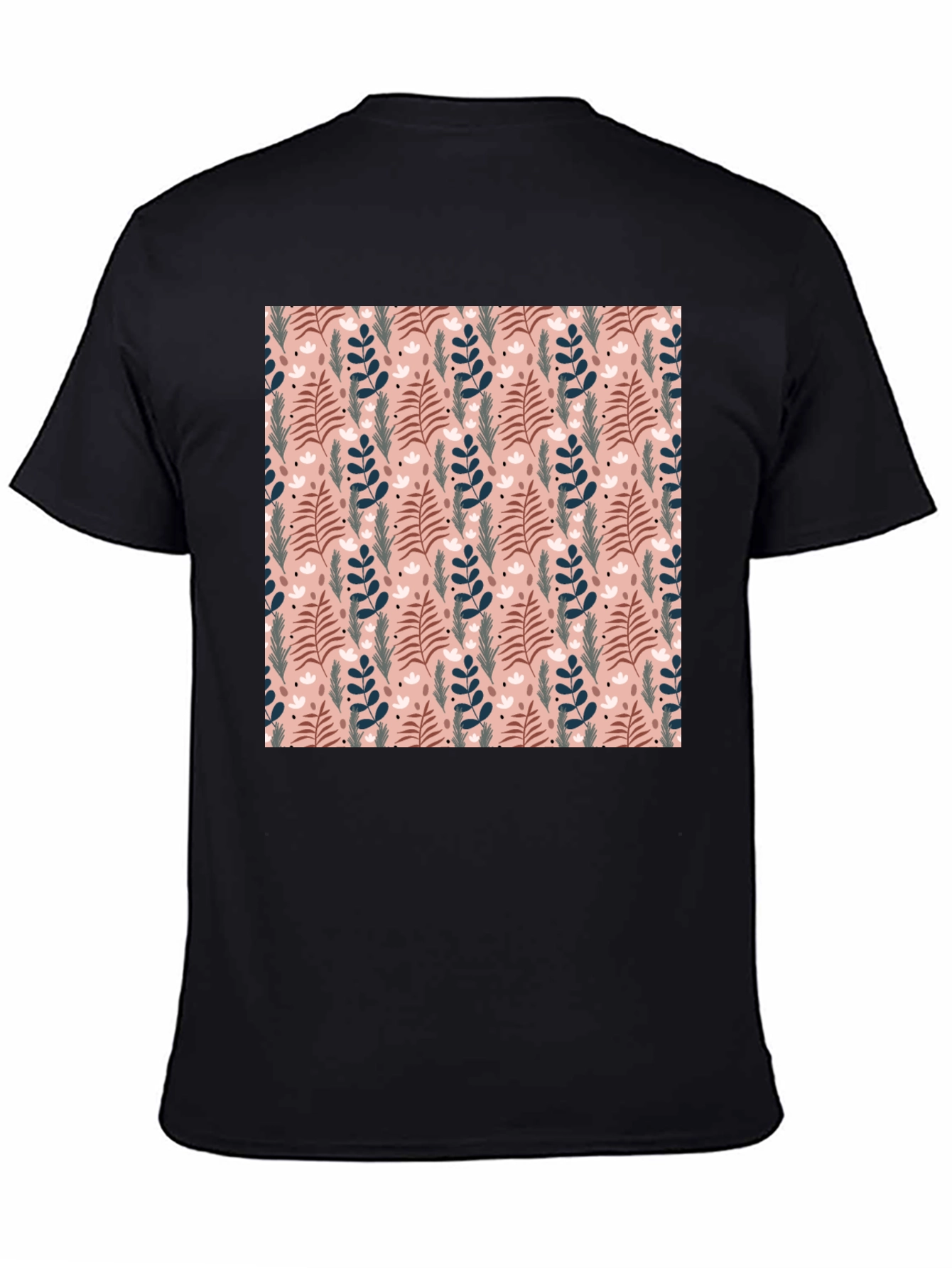Floral Pattern Crew Neck T-Shirt