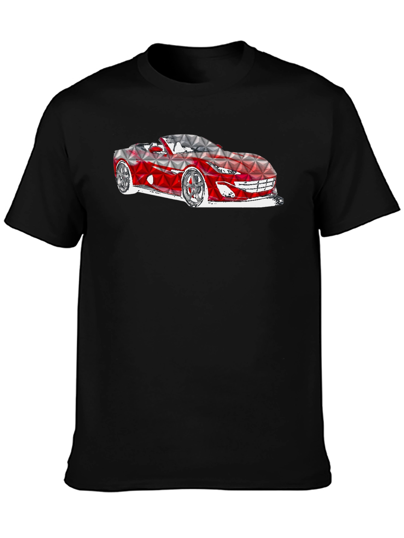Geometric Car Graphic T-Shirt - Modern Style