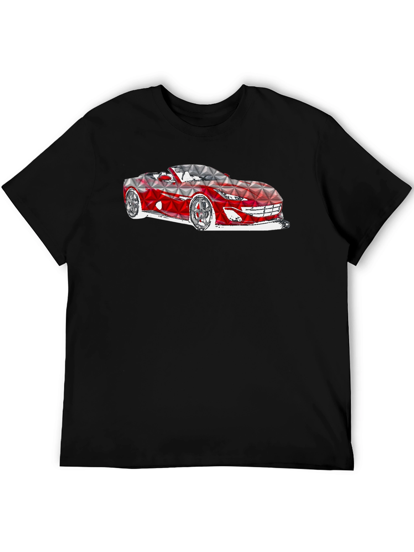 Geometric Car Graphic T-Shirt - Modern Style