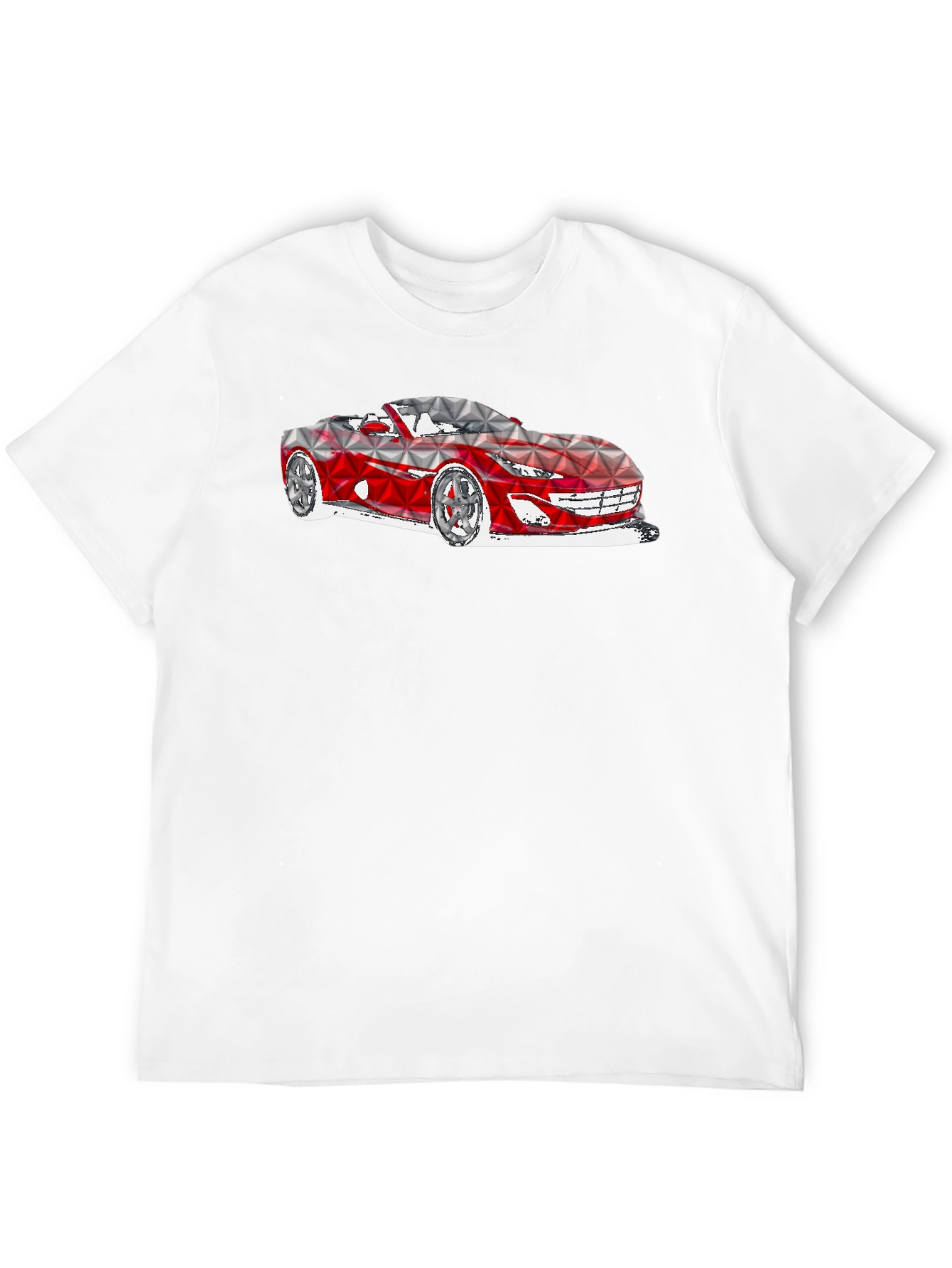 Geometric Car Graphic T-Shirt - Modern Style