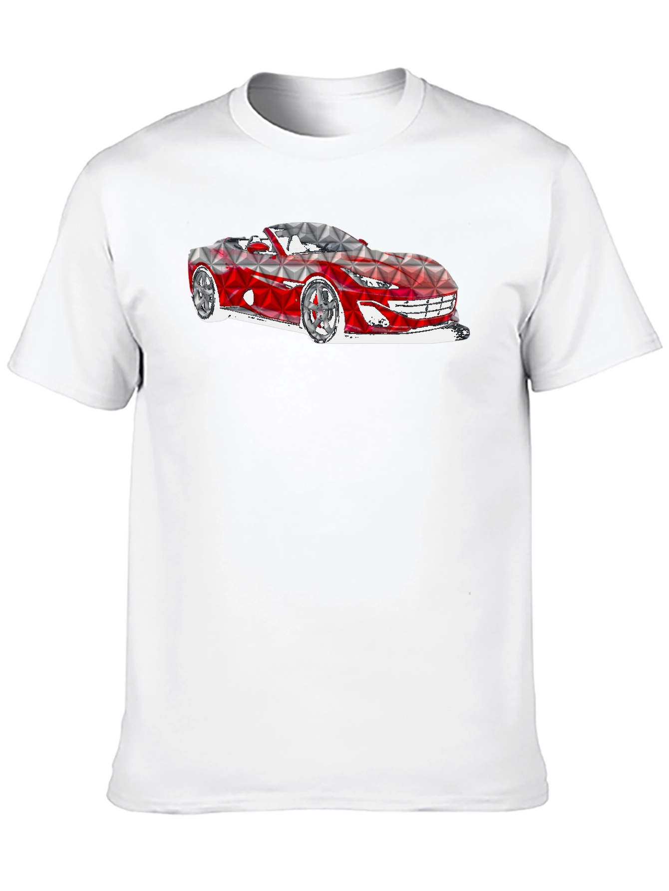 Geometric Car Graphic T-Shirt - Modern Style