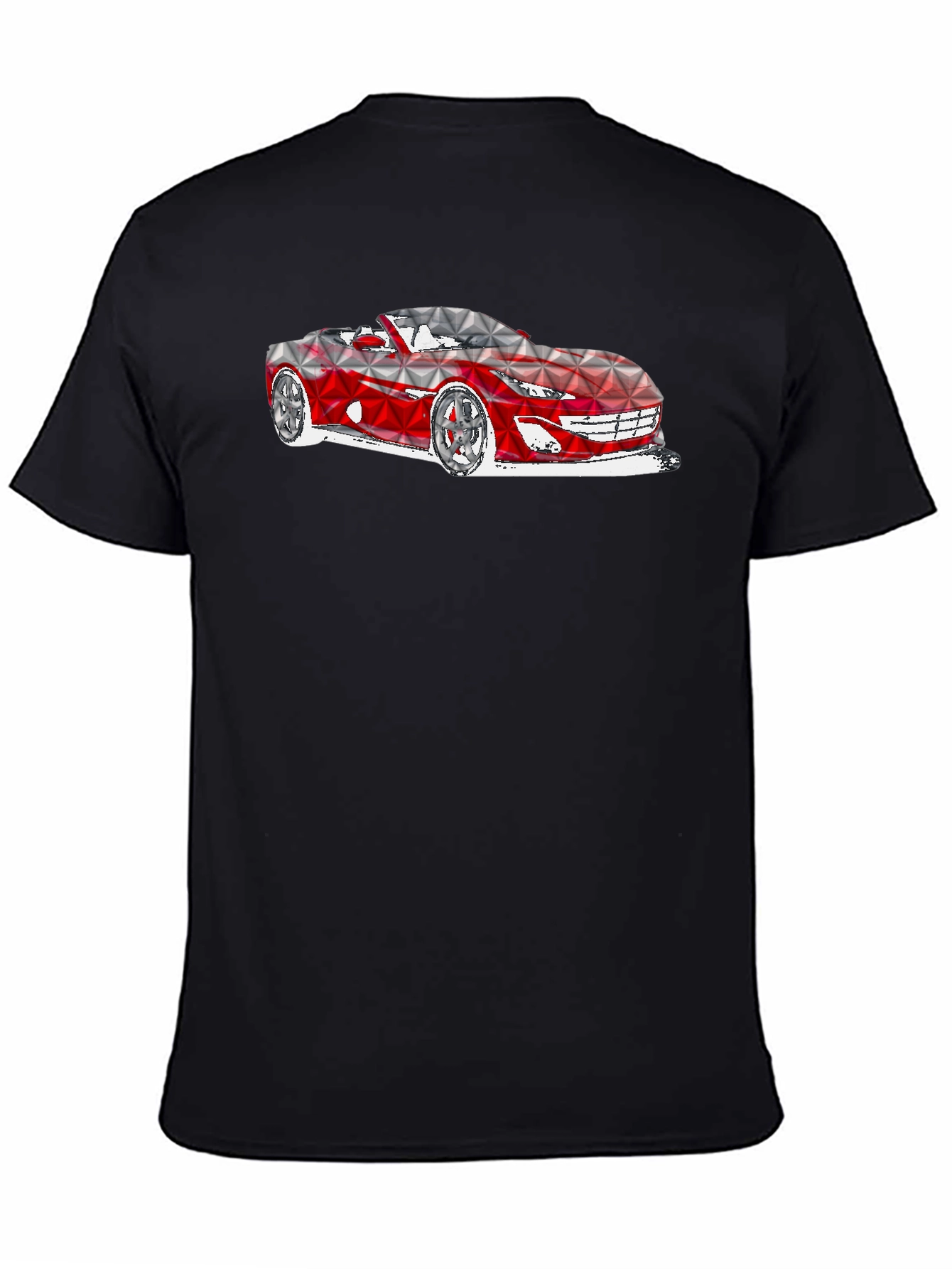Geometric Car Graphic T-Shirt - Modern Style