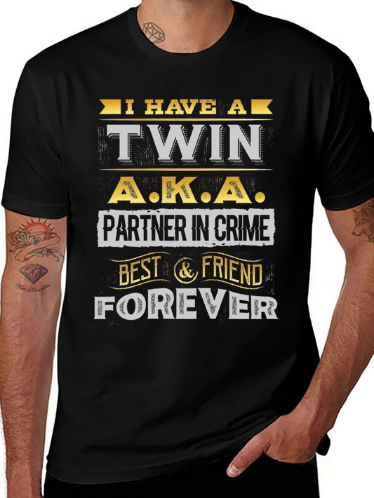 Twin Partner in Crime T-Shirt - Best Friend Forever
