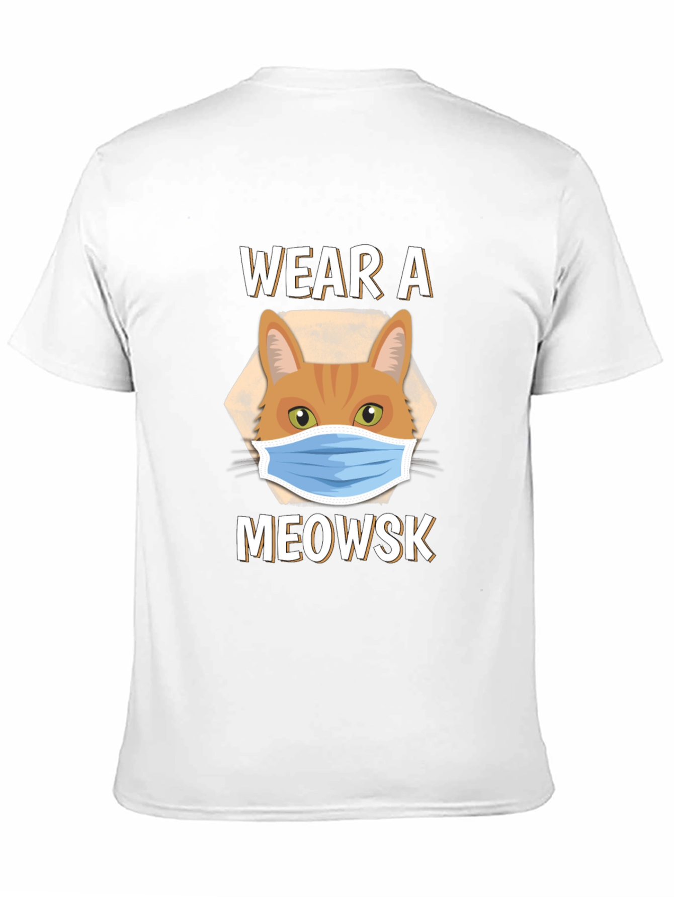 Wear A Meowsk Funny Cat Face Mask T-Shirt