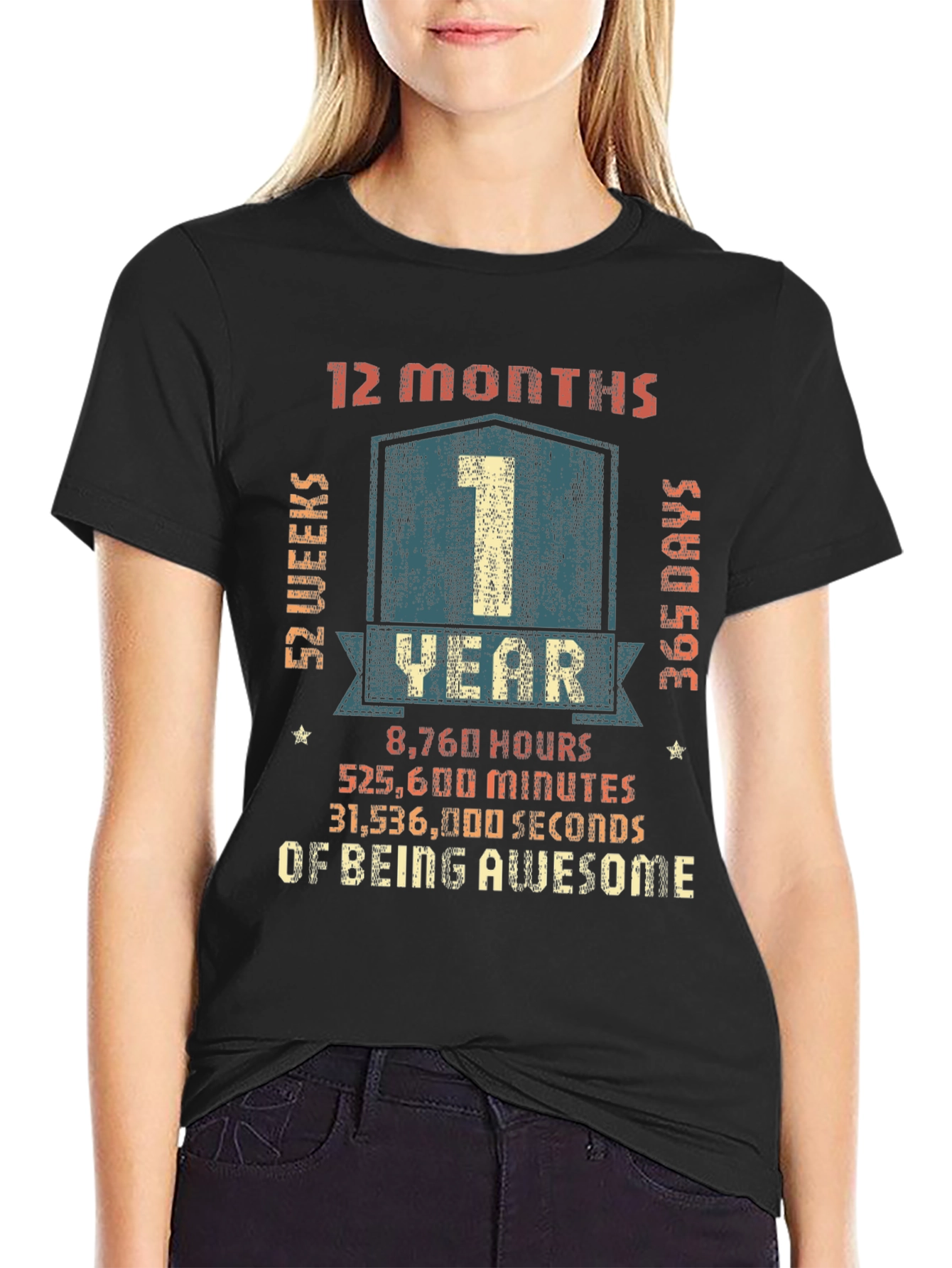 1 Year Anniversary Awesome T-Shirt