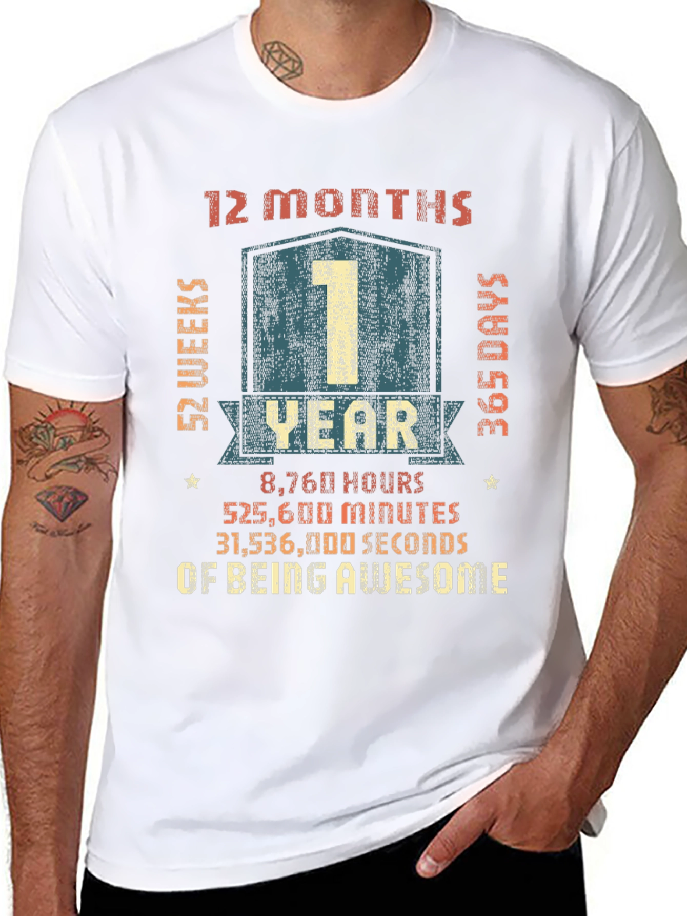 1 Year Anniversary Awesome T-Shirt
