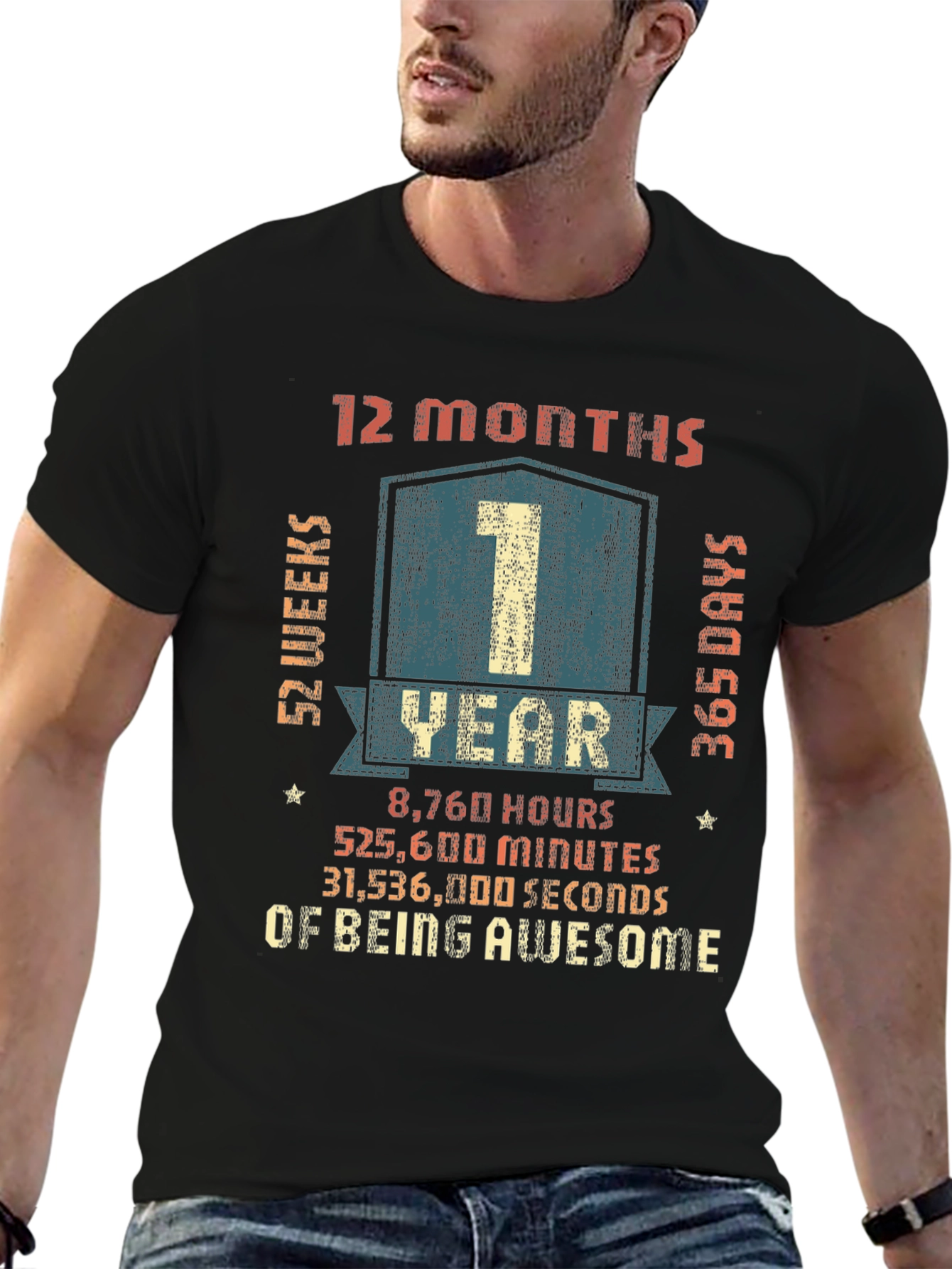 1 Year Anniversary Awesome T-Shirt