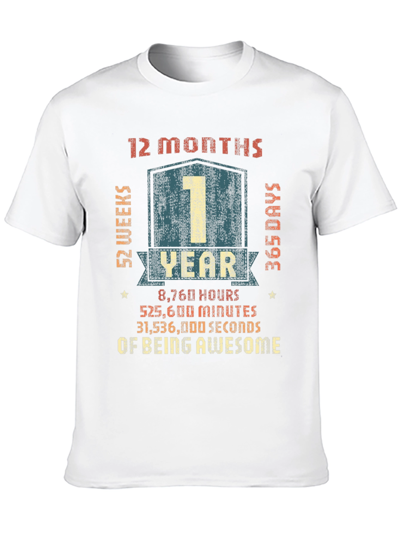 1 Year Anniversary Awesome T-Shirt
