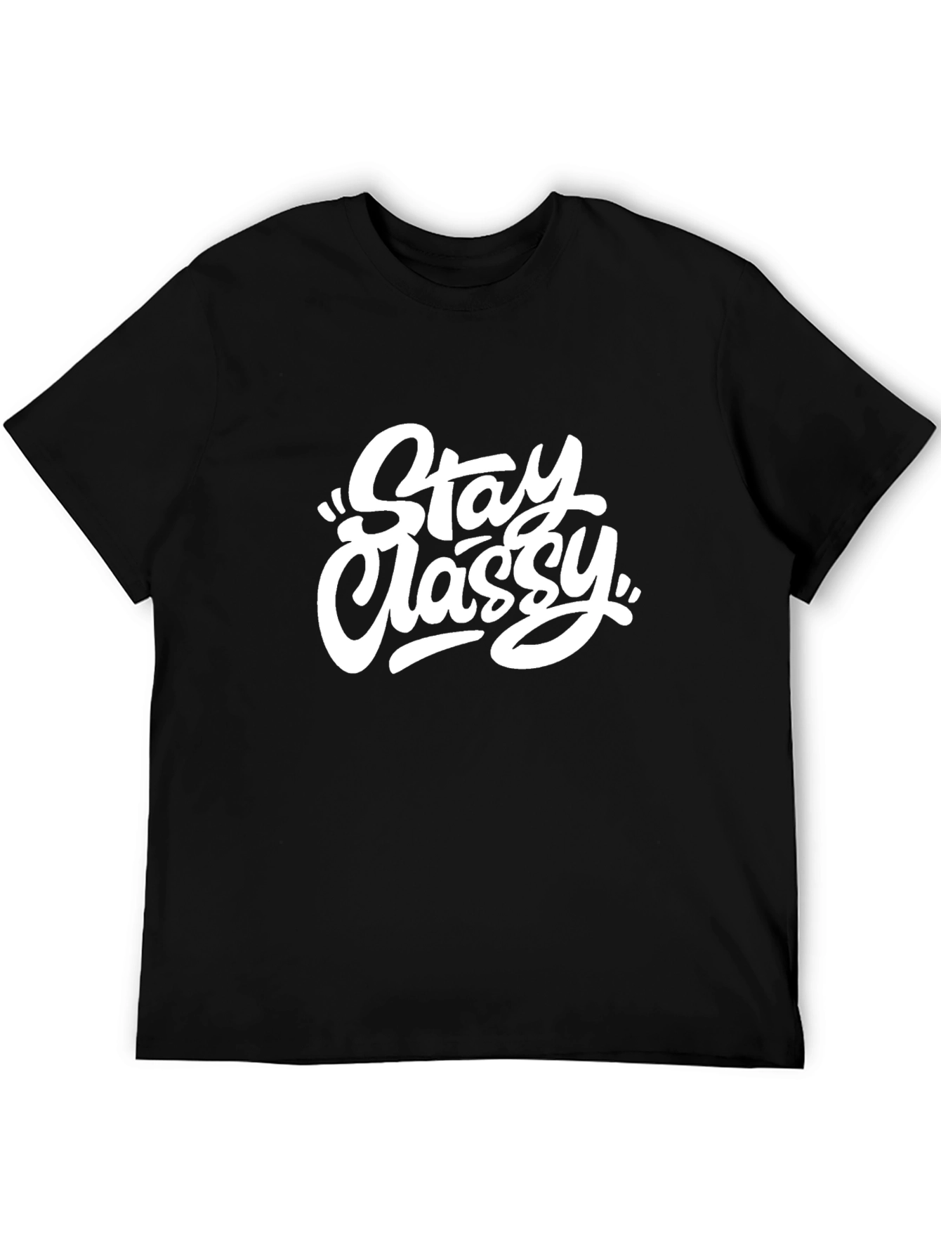 Stay Classy Black Graphic Tee