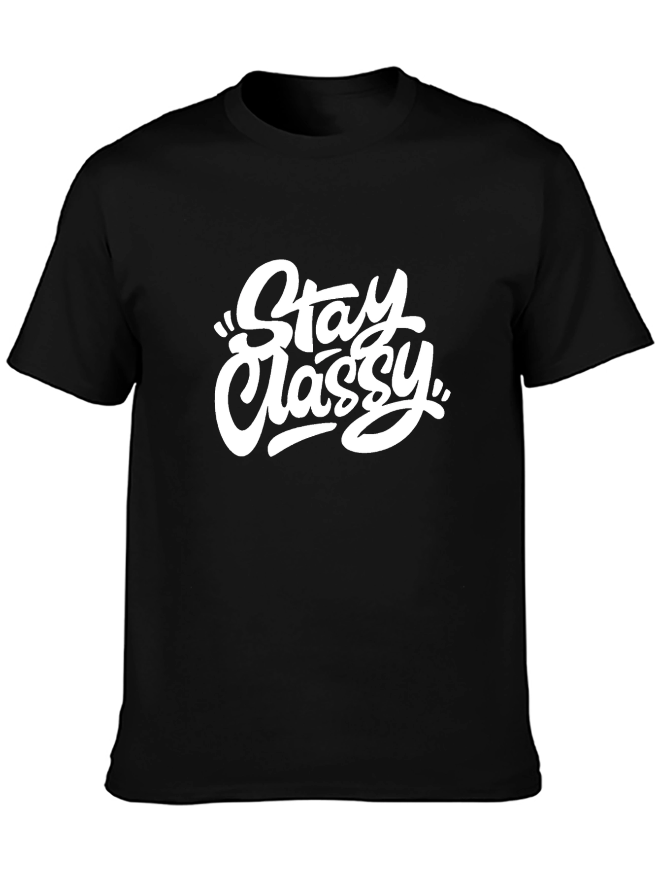 Stay Classy Black Graphic Tee