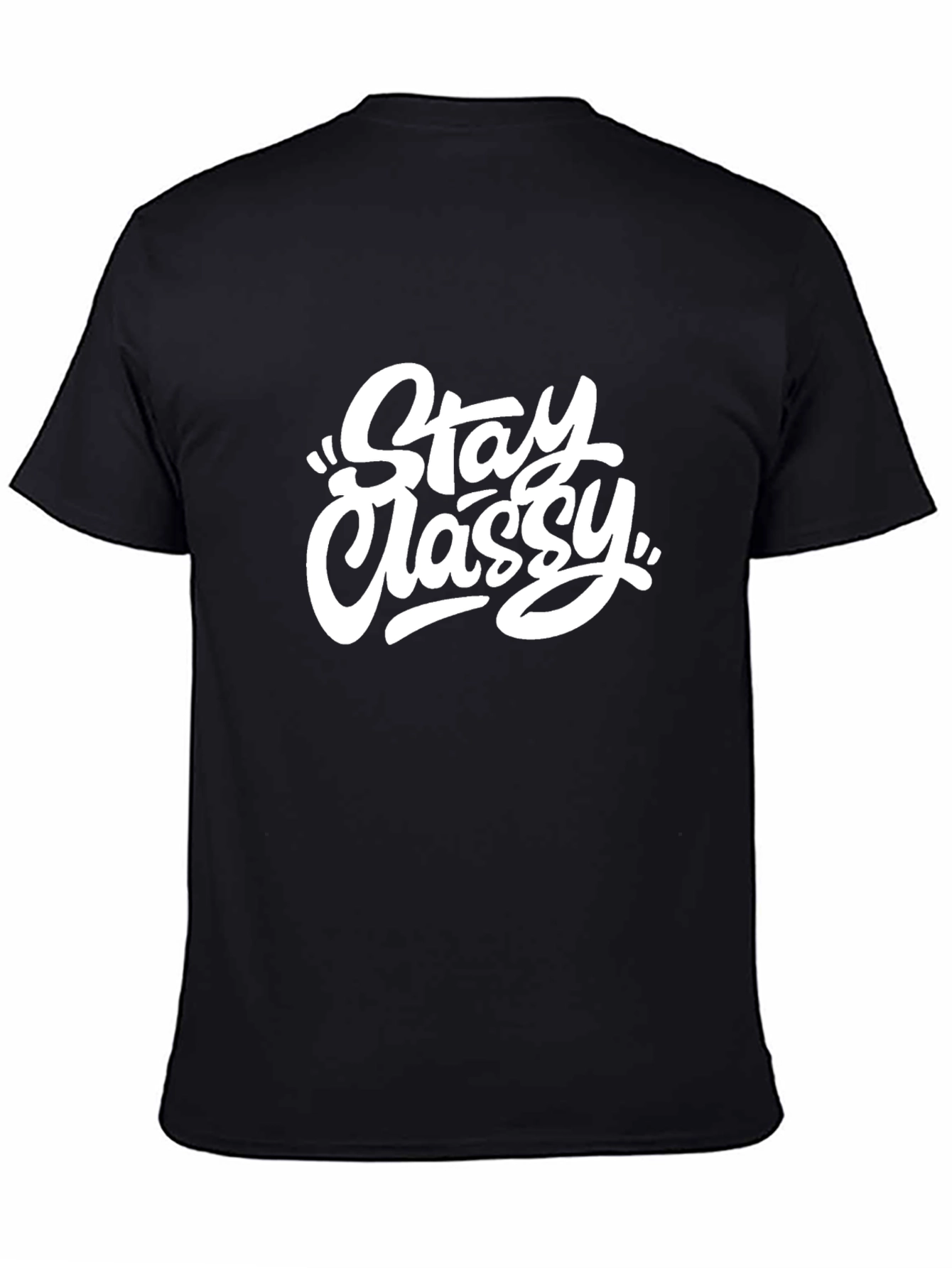 Stay Classy Black Graphic Tee
