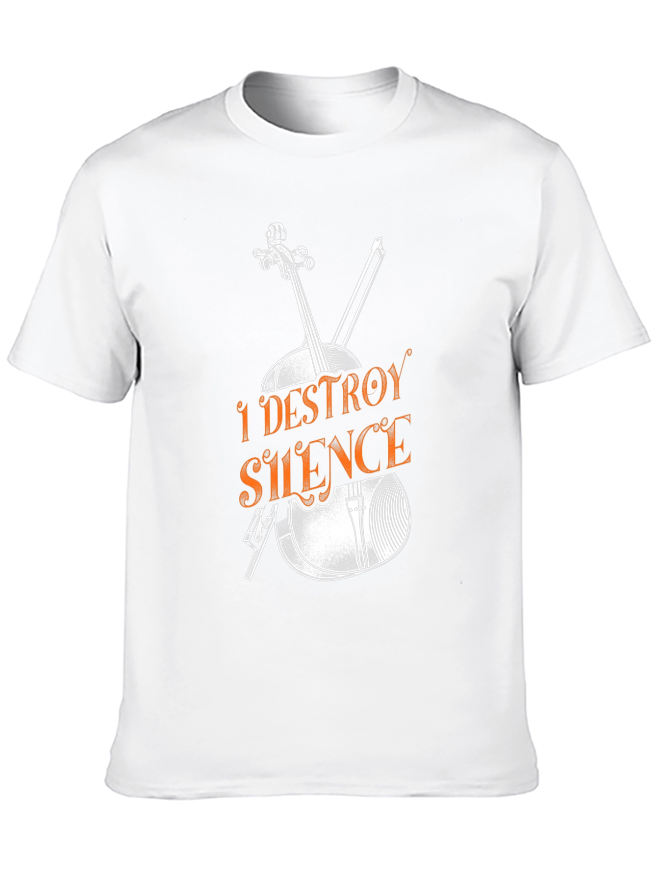 I Destroy Silence Graphic Tee - Musician T-Shirt