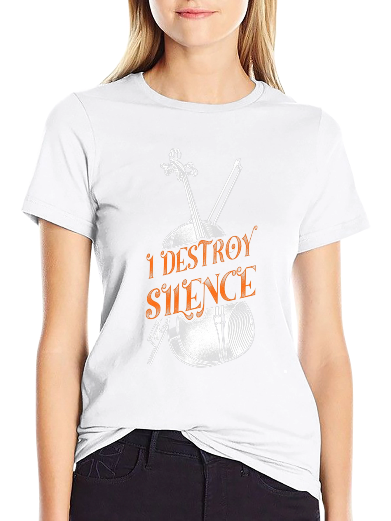 I Destroy Silence Graphic Tee - Musician T-Shirt