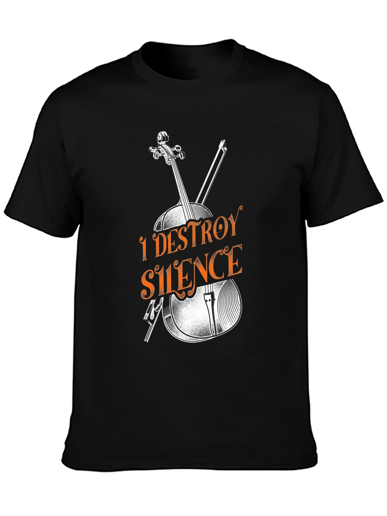 I Destroy Silence Graphic Tee - Musician T-Shirt