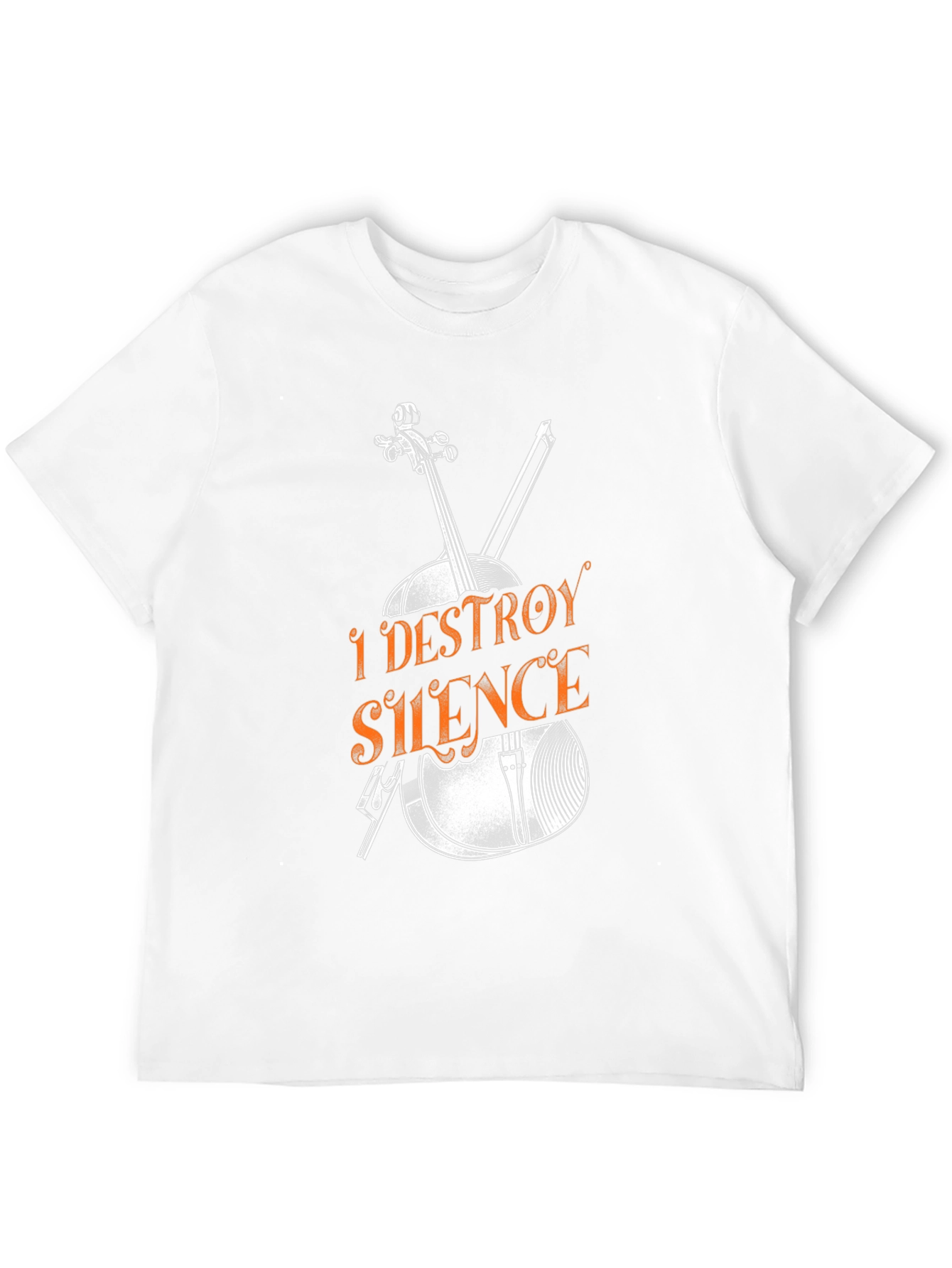 I Destroy Silence Graphic Tee - Musician T-Shirt