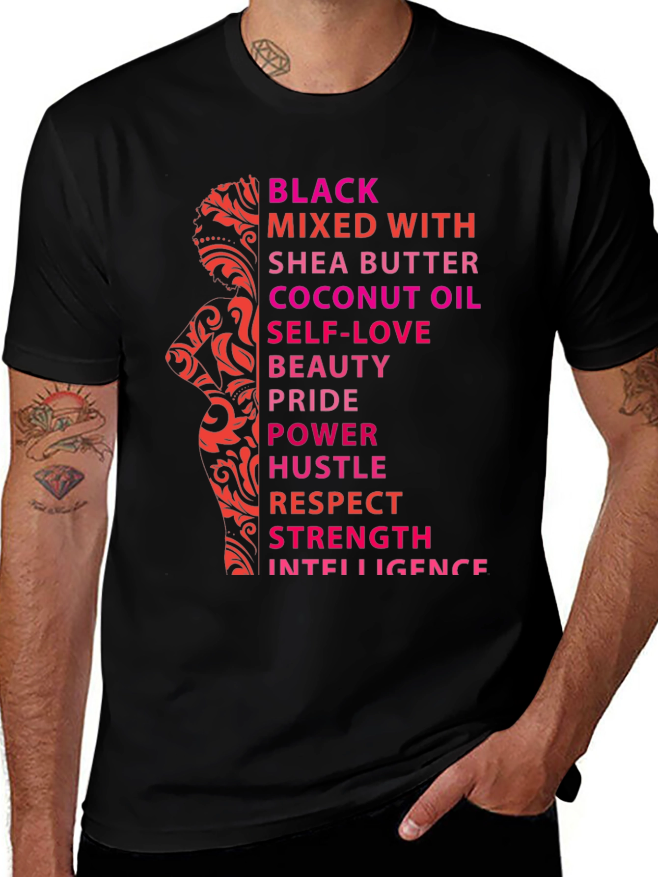 Black Mixed With T-Shirt - Empowerment Design