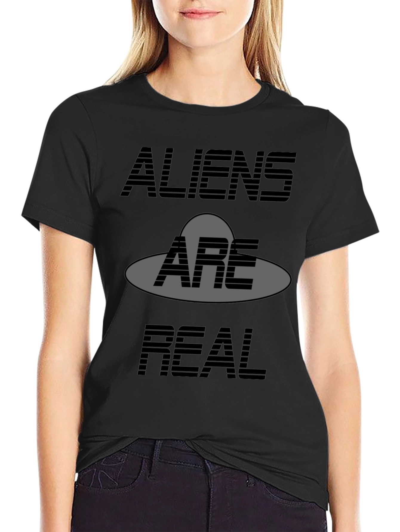 Aliens Are Real Graphic T-Shirt - UFO Believer