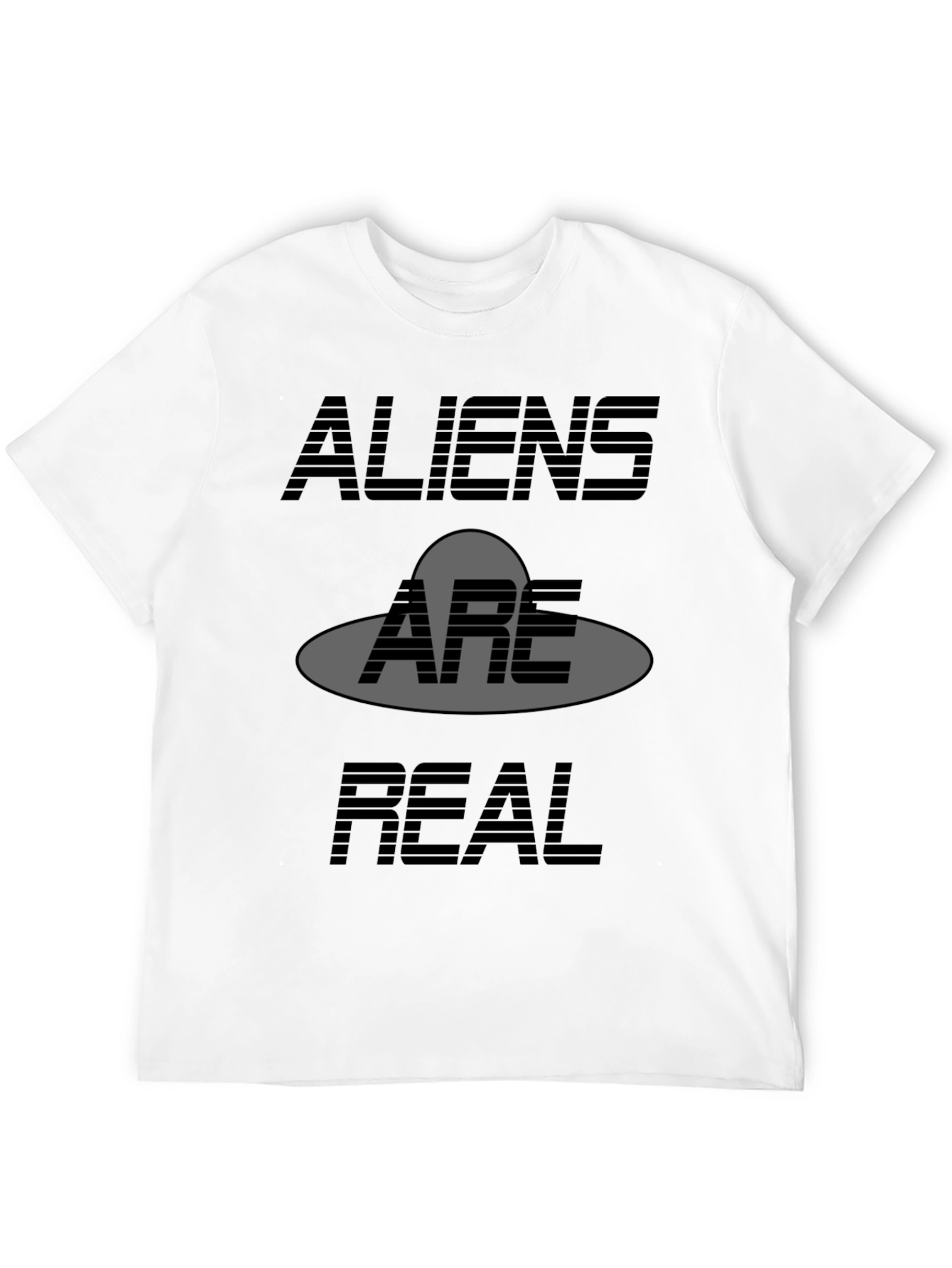 Aliens Are Real Graphic T-Shirt - UFO Believer