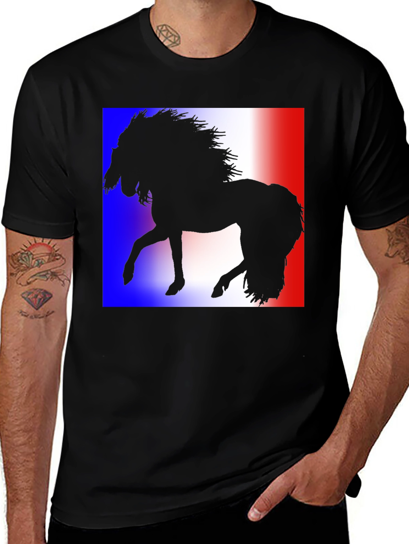 Horse Silhouette Tee - Black T-Shirt