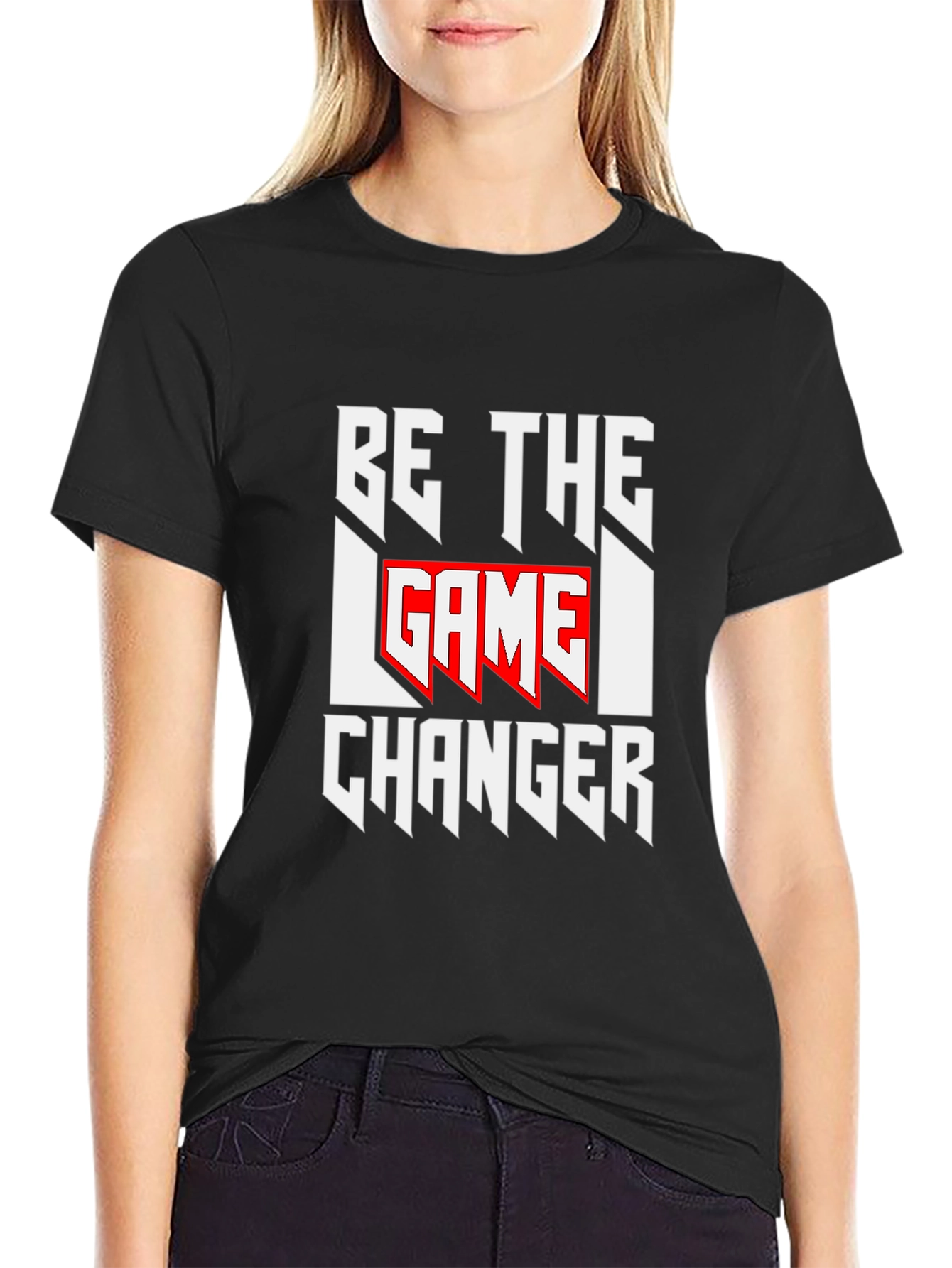 Be the Game Changer Black Graphic Tee