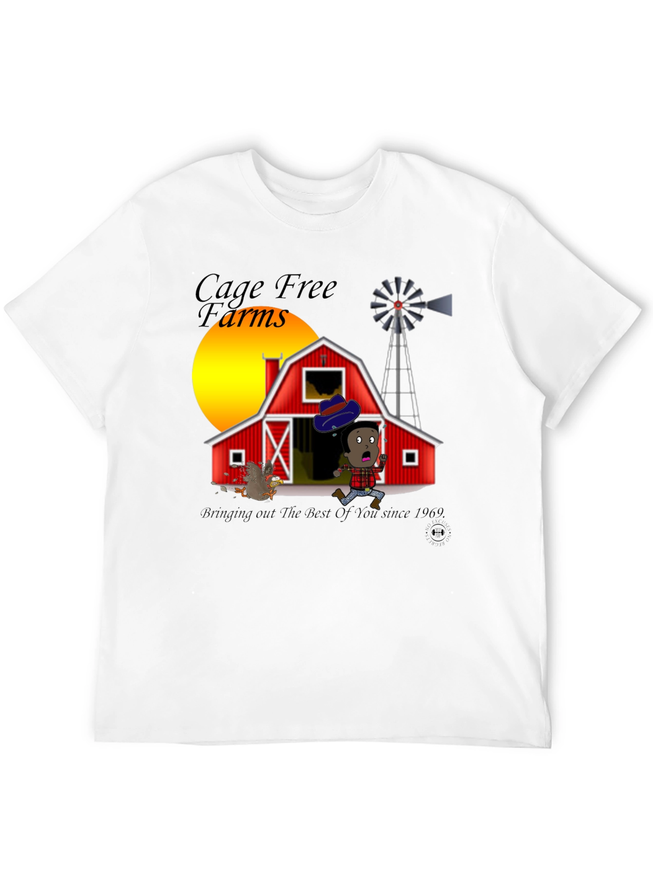 Cage Free Farms Black T-Shirt