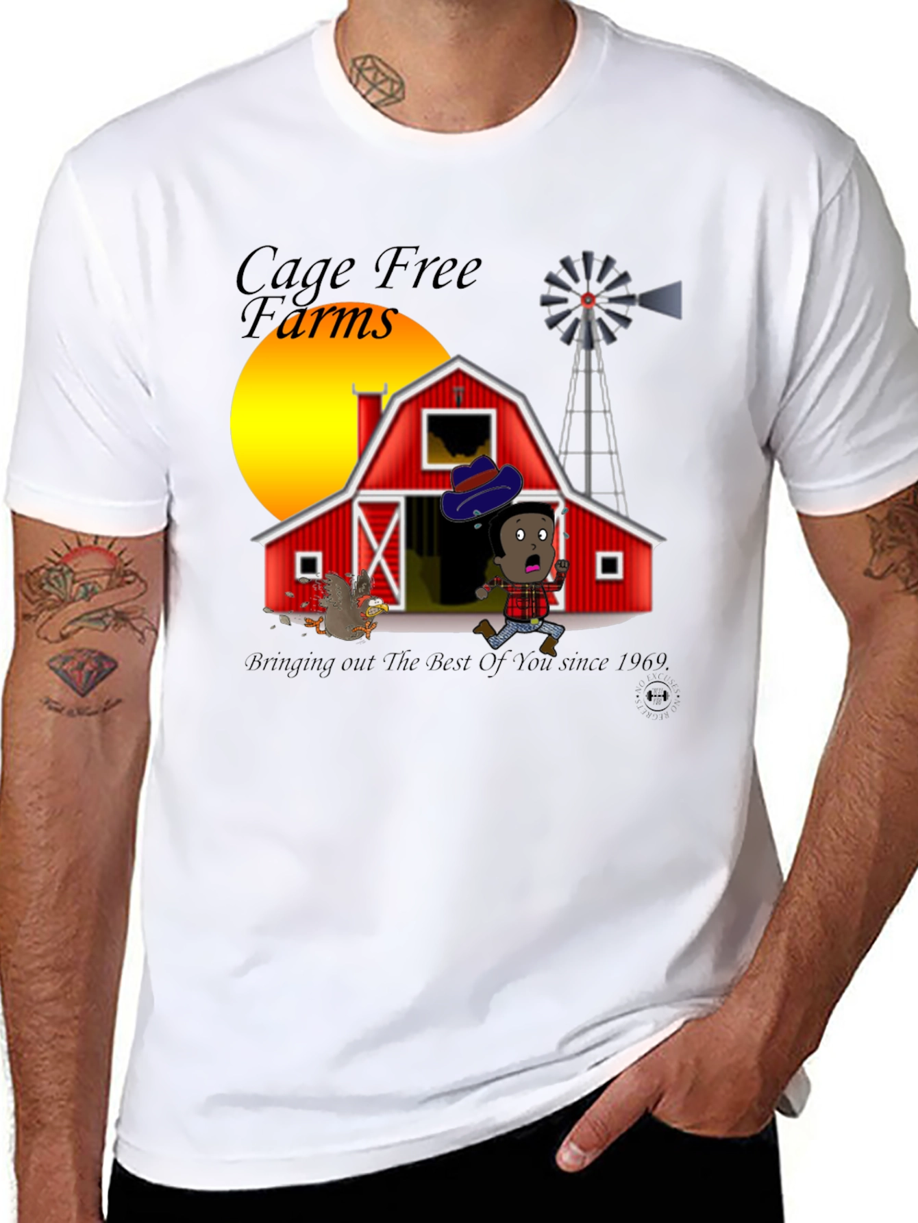 Cage Free Farms Black T-Shirt