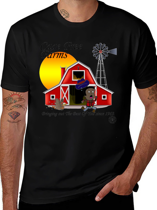 Cage Free Farms Black T-Shirt