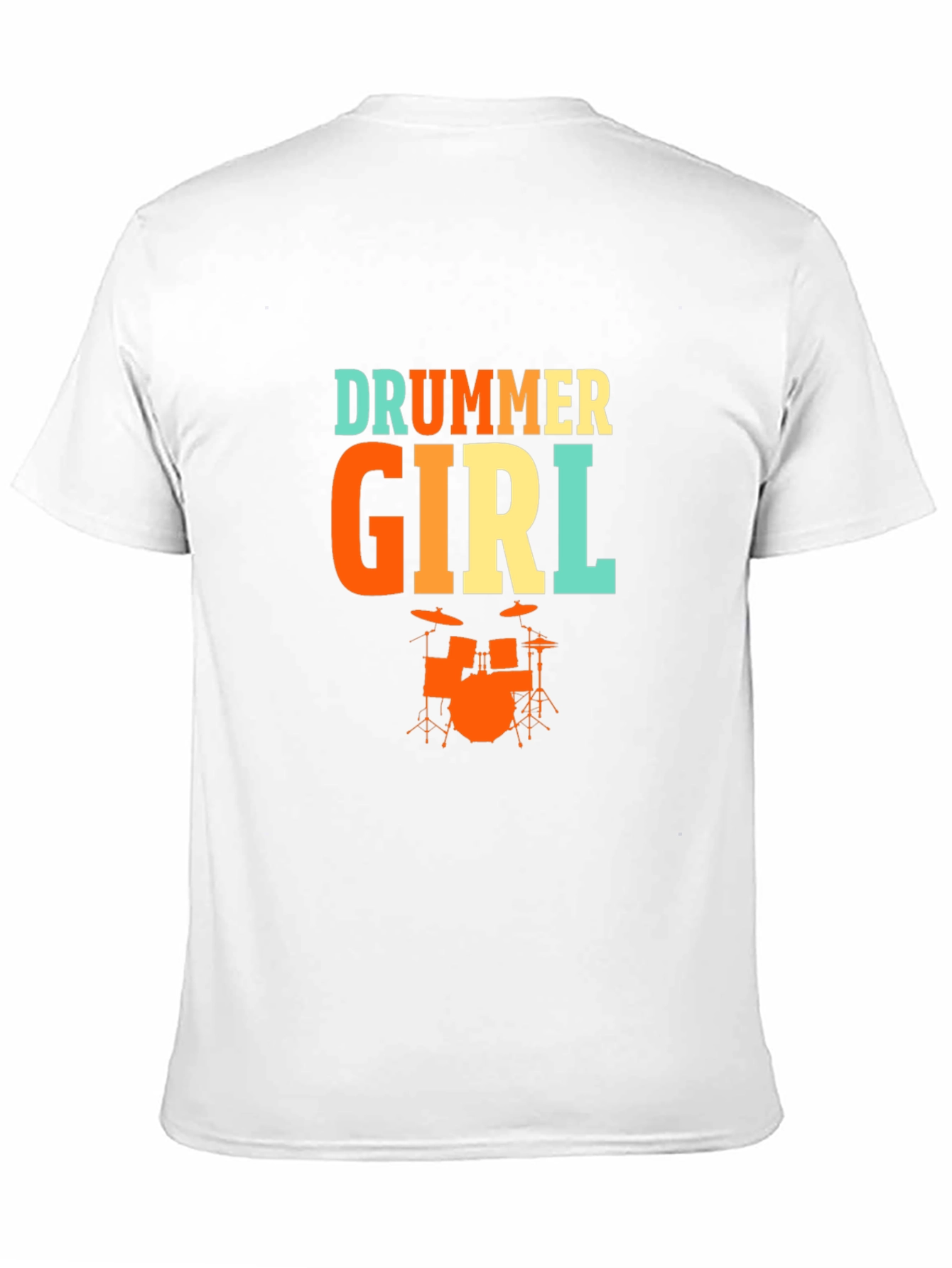 Drummer Girl Graphic Tee - Music Lover T-Shirt