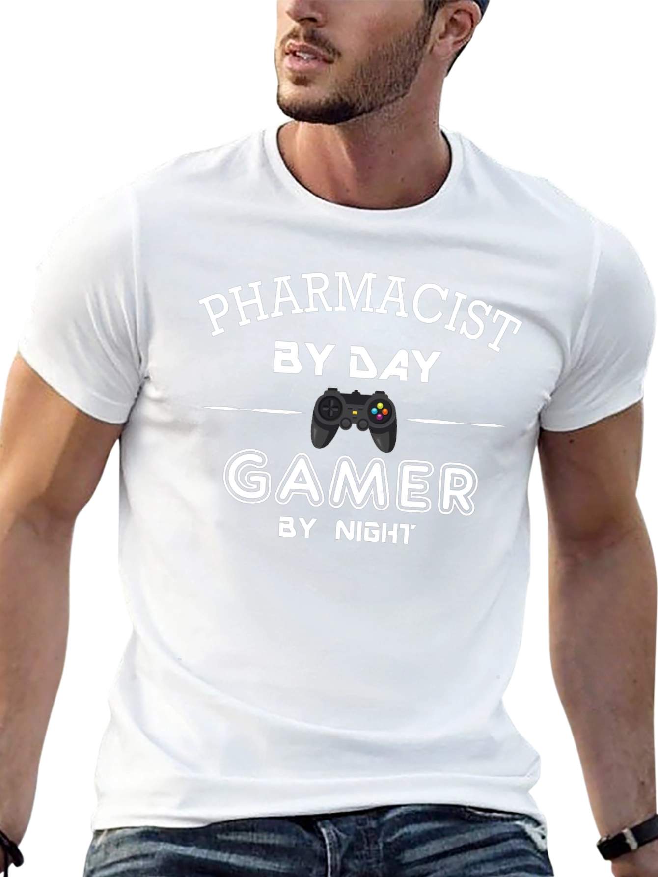 Pharmacist by Day Gamer by Night T-Shirt