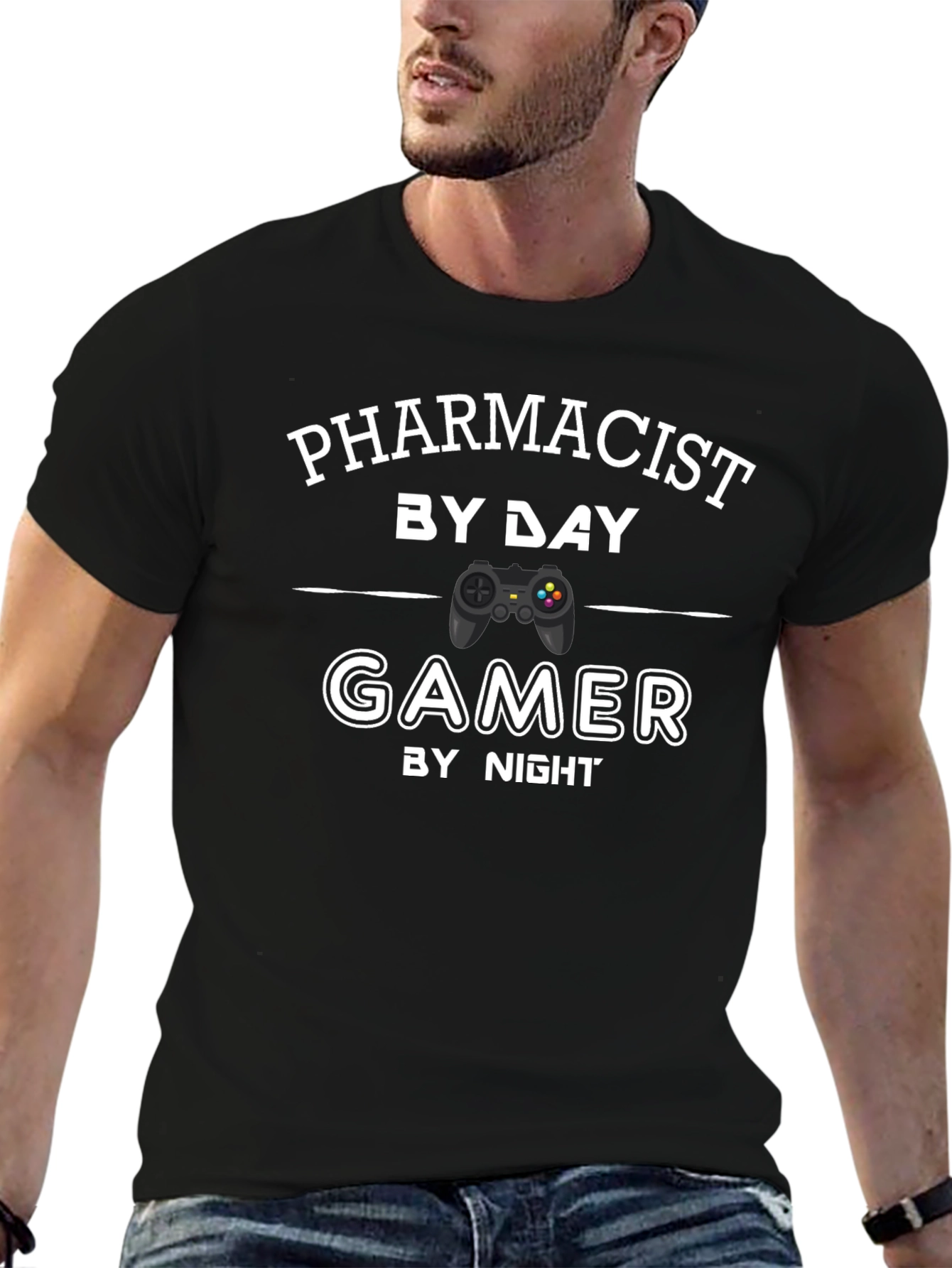 Pharmacist by Day Gamer by Night T-Shirt