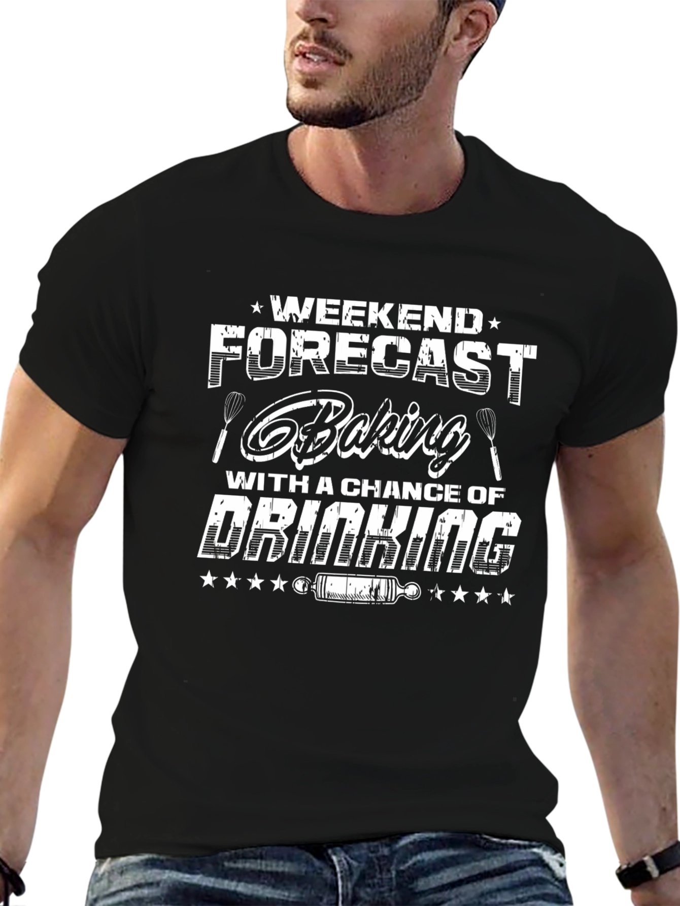 Weekend Baking & Drinking Forecast Graphic Tee