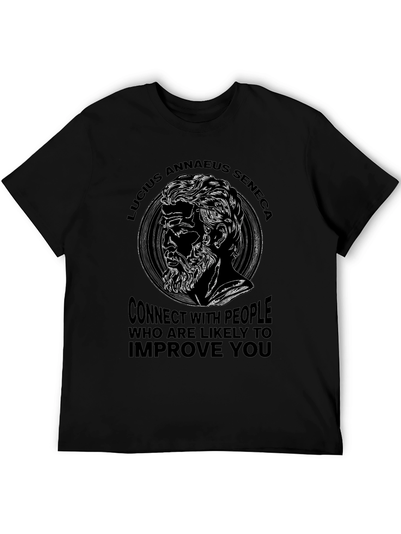 Lucius Annaeus Seneca Quote Graphic T-Shirt