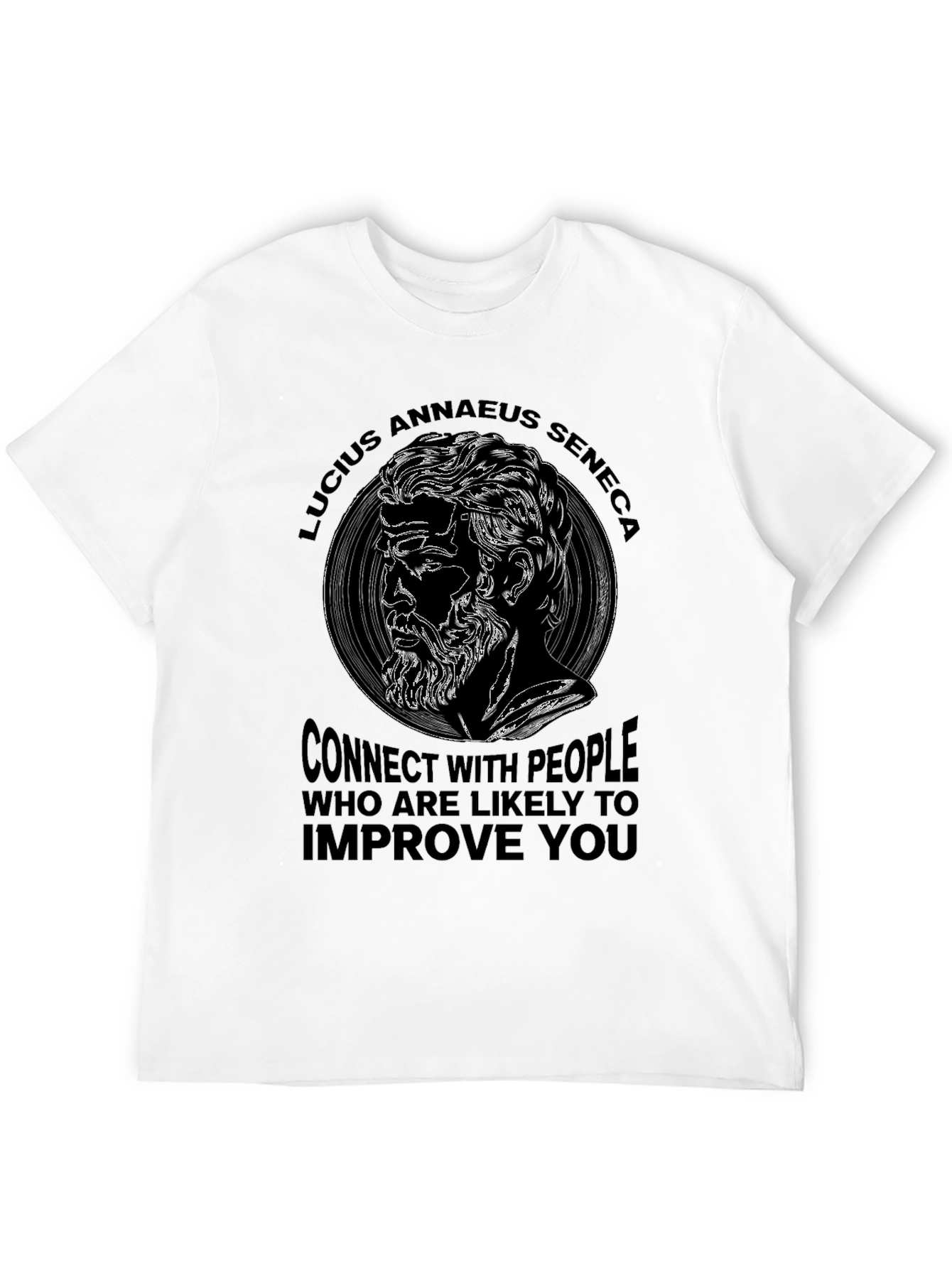 Lucius Annaeus Seneca Quote Graphic T-Shirt