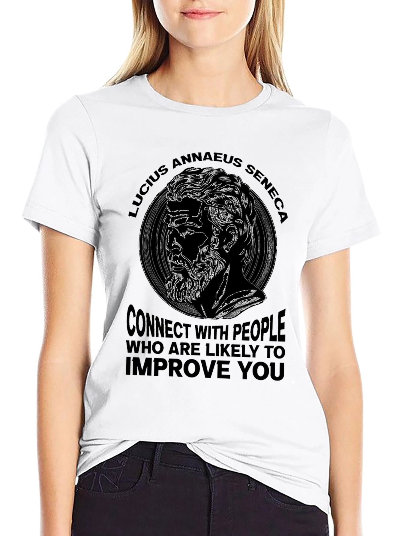 Lucius Annaeus Seneca Quote Graphic T-Shirt