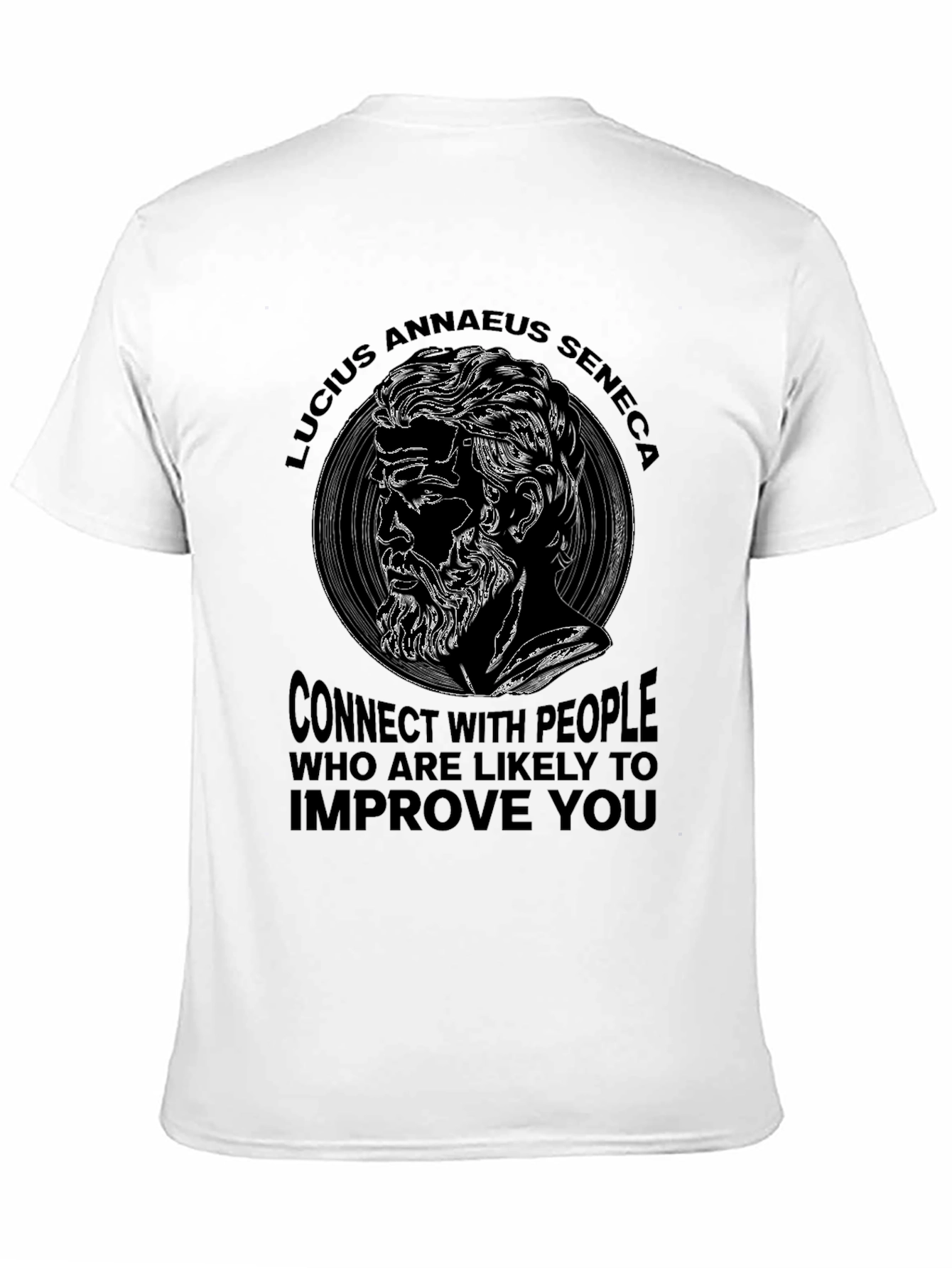 Lucius Annaeus Seneca Quote Graphic T-Shirt